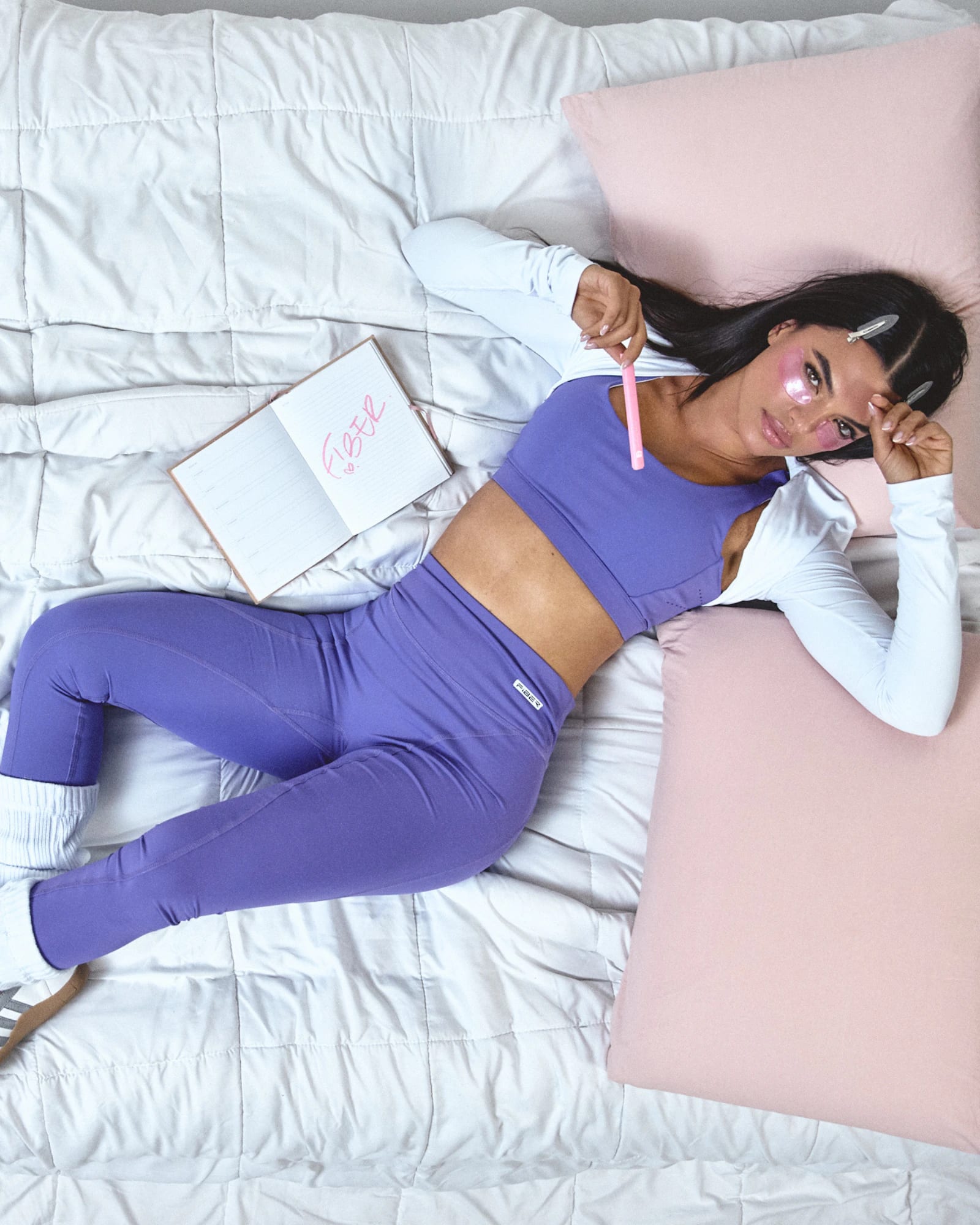 Leggings sculpt glow morado passion genuina - imagen 1