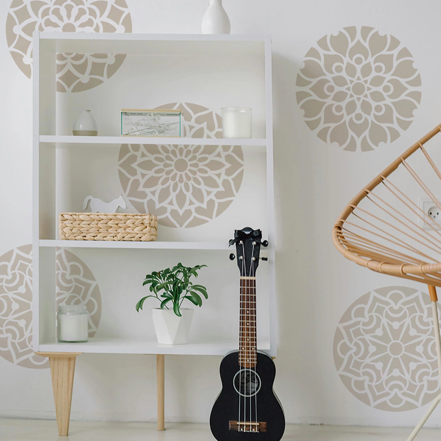 Plantillas para pintar, Vamarú Stencils, Colección Armonía 25cm y 48cm, 5und - imagen 18