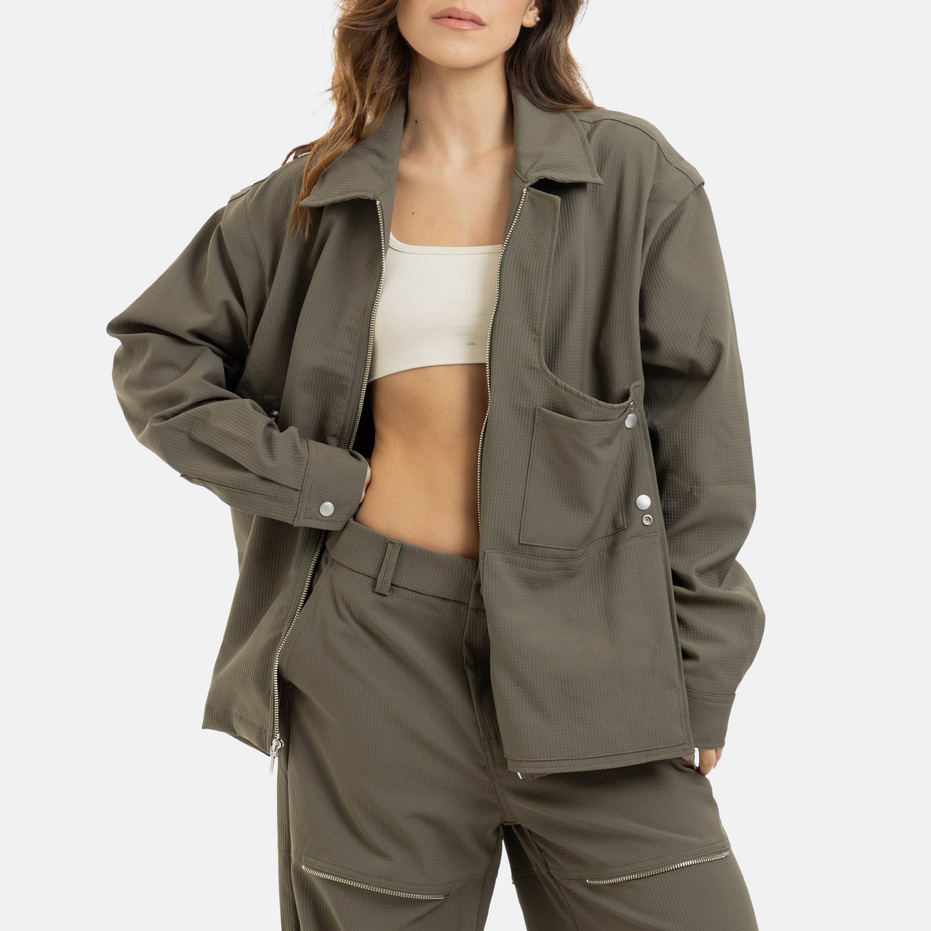 Convertible Utility Jacket Military Green - imagen 6