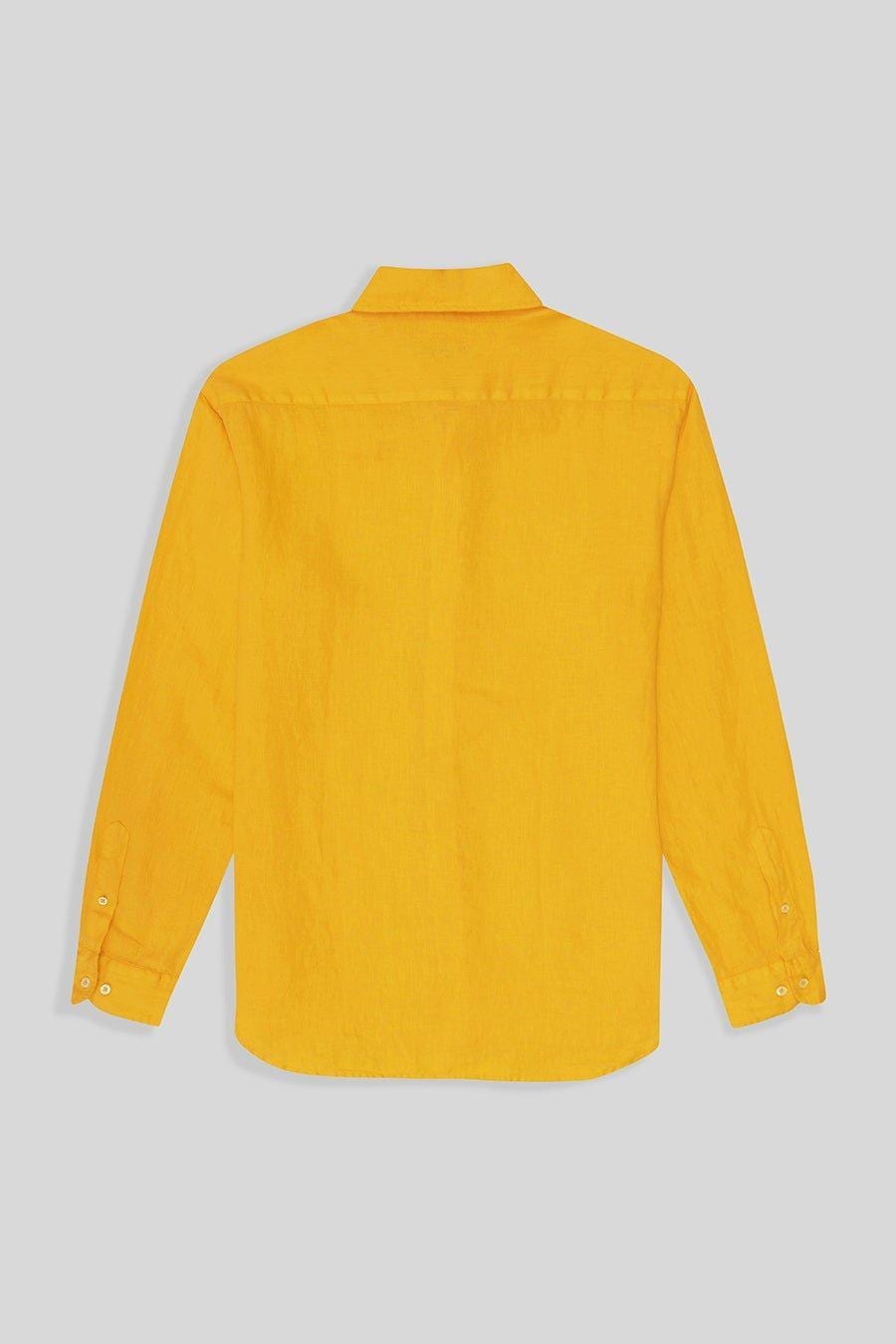 Men's linen shirt yellow fruit basic - imagen 3