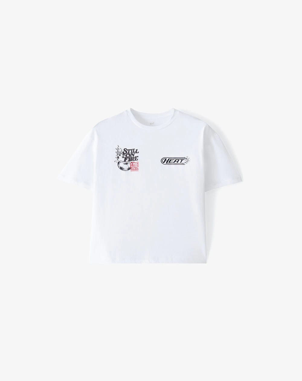 Camiseta manga corta regular estampado blanco hombre - imagen 6