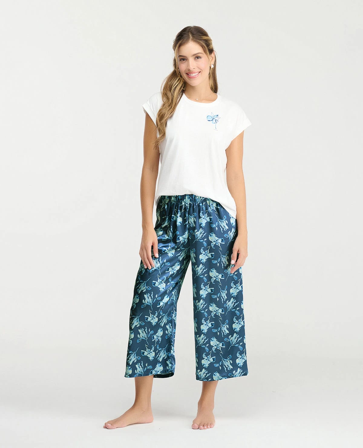Pijama de Pantalón Capri | Estampado Frontal - imagen 1