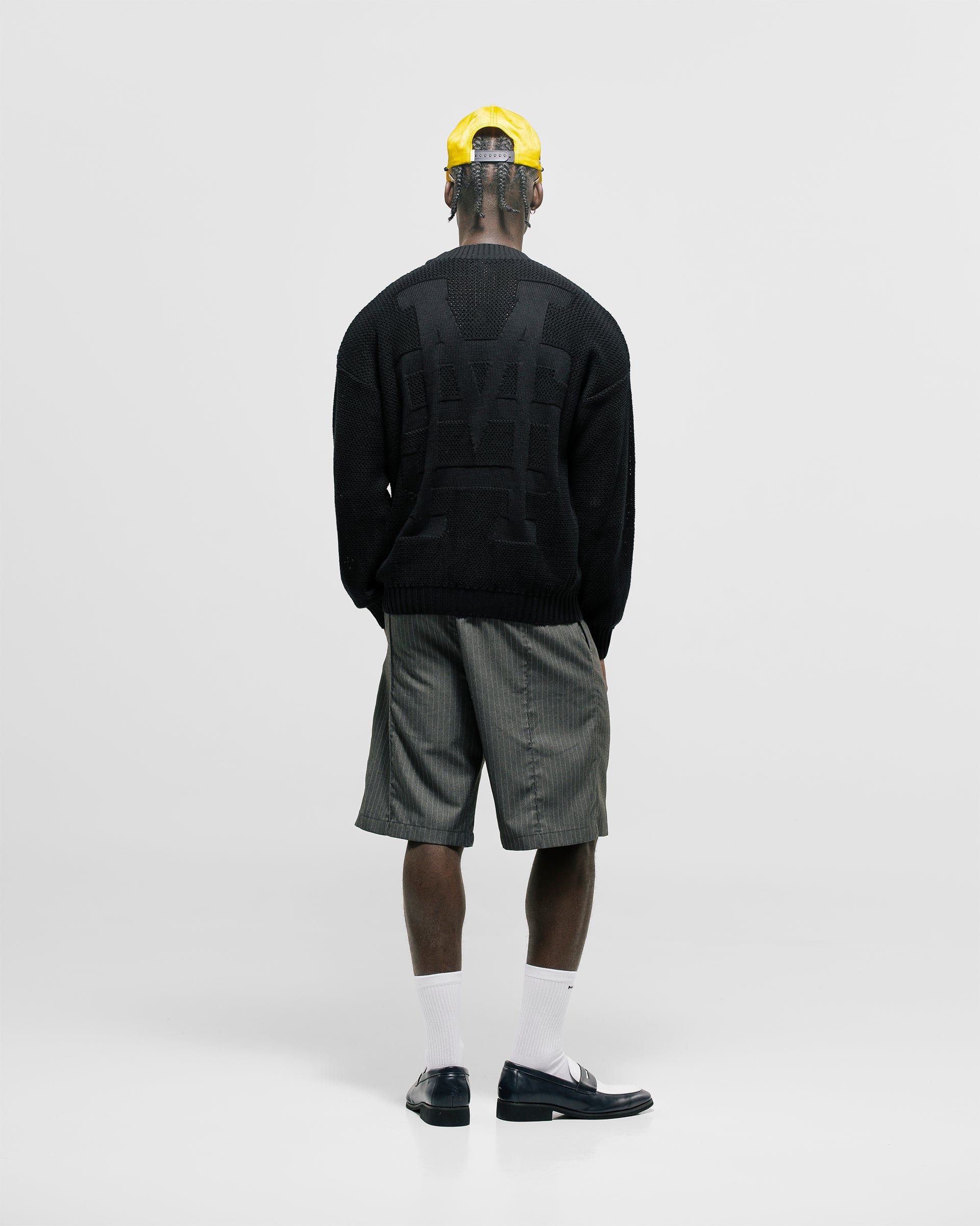 Knit Monogram Sweater - Negro Oscuro - imagen 4