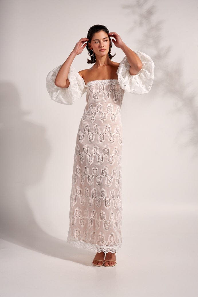 AURELIA MAXI DRESS WHITE - imagen 3