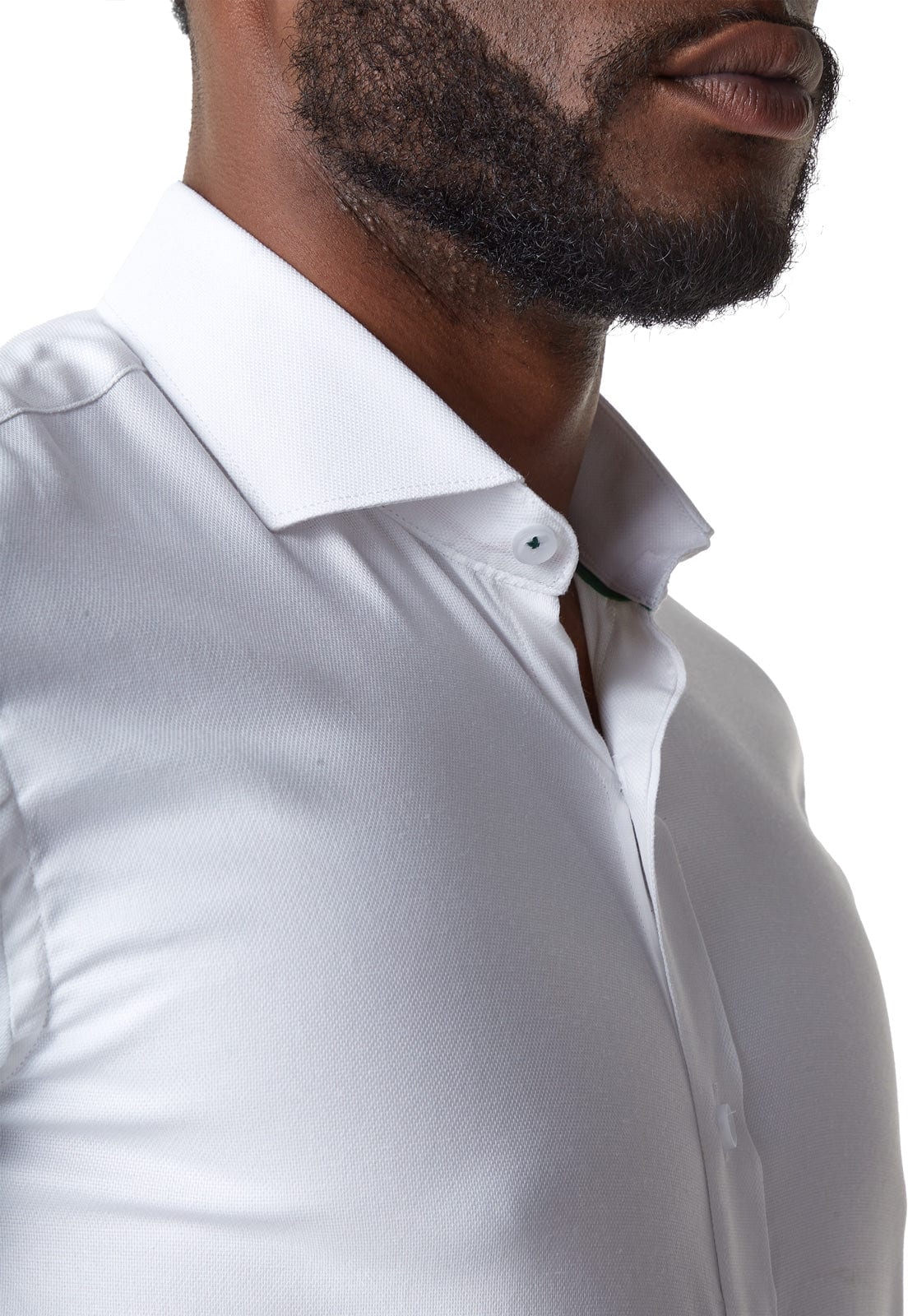 Camisa para mancornas blanca con textura - imagen 5