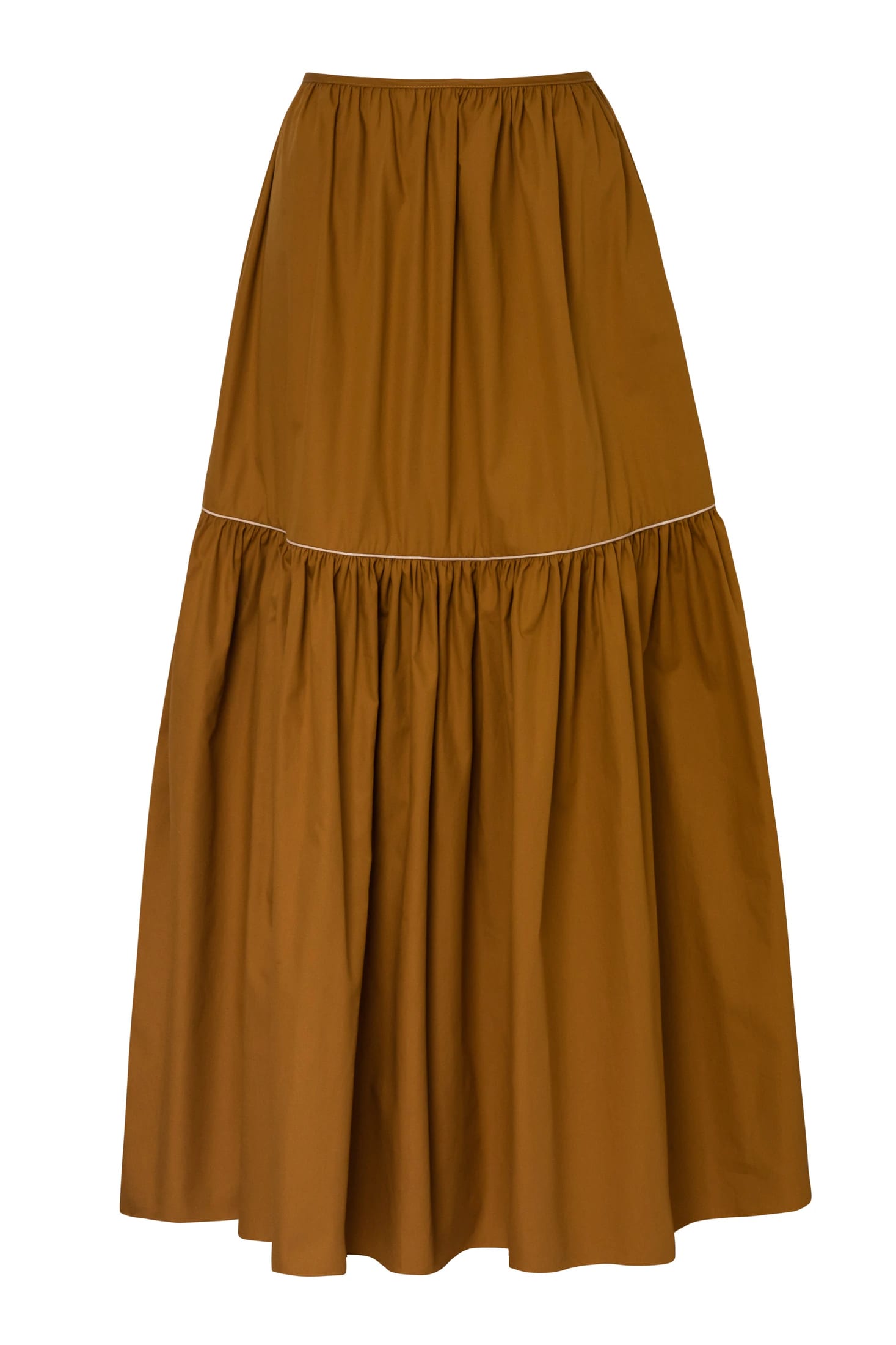 Ornella Cotton Maxi Skirt / Tabaco - imagen 1