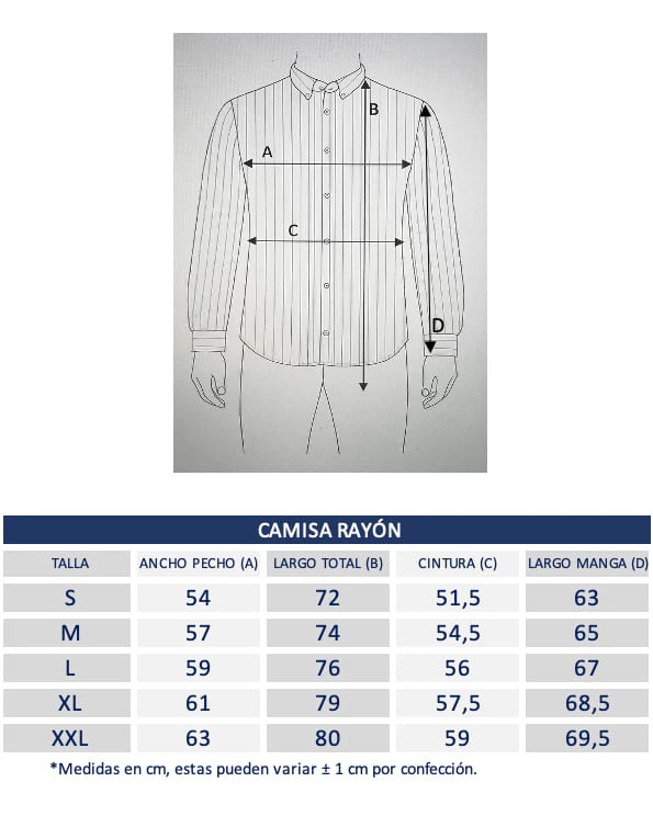 Camisa Navy en rayón - imagen 6