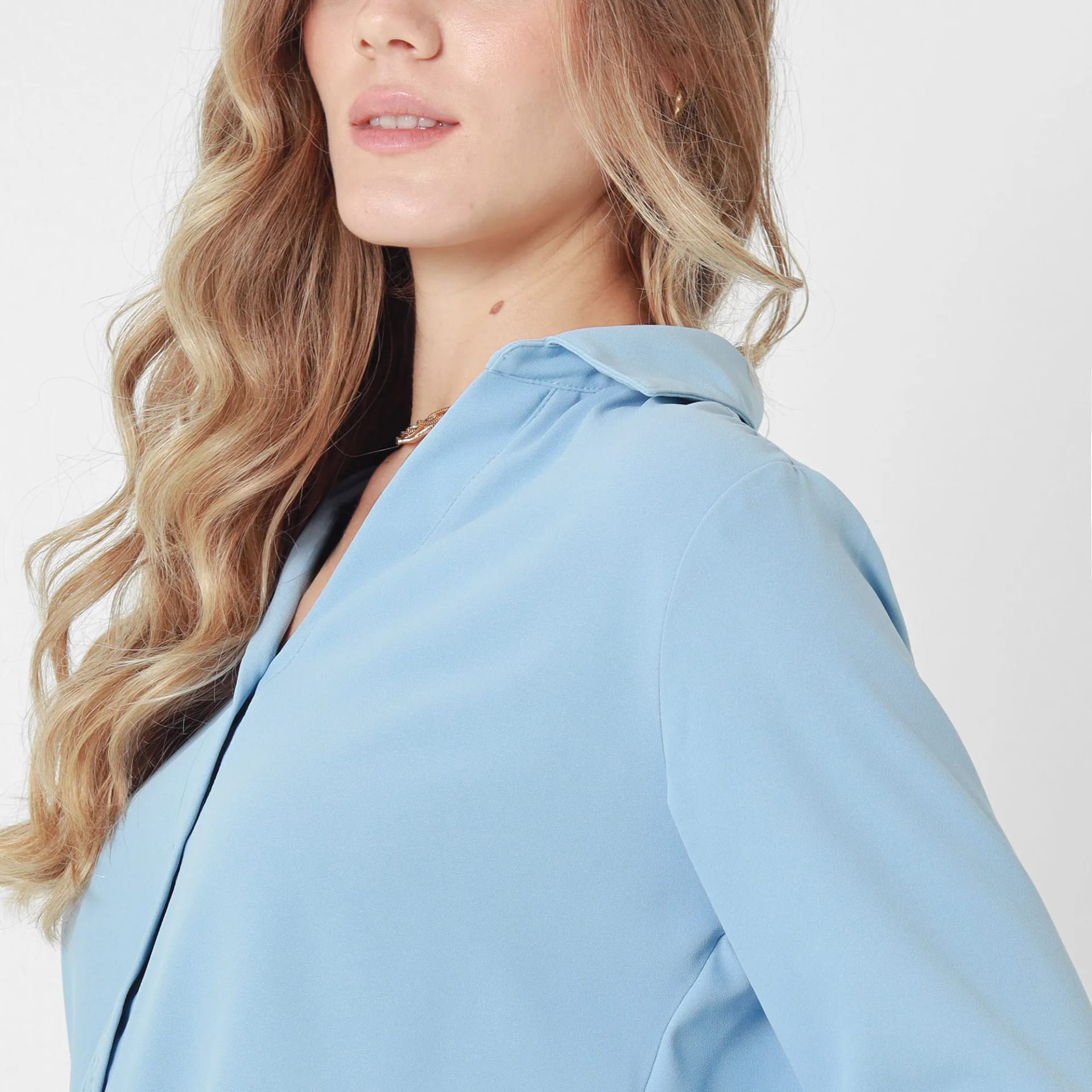Camisa Cuello Camisero Manga Larga - imagen 3