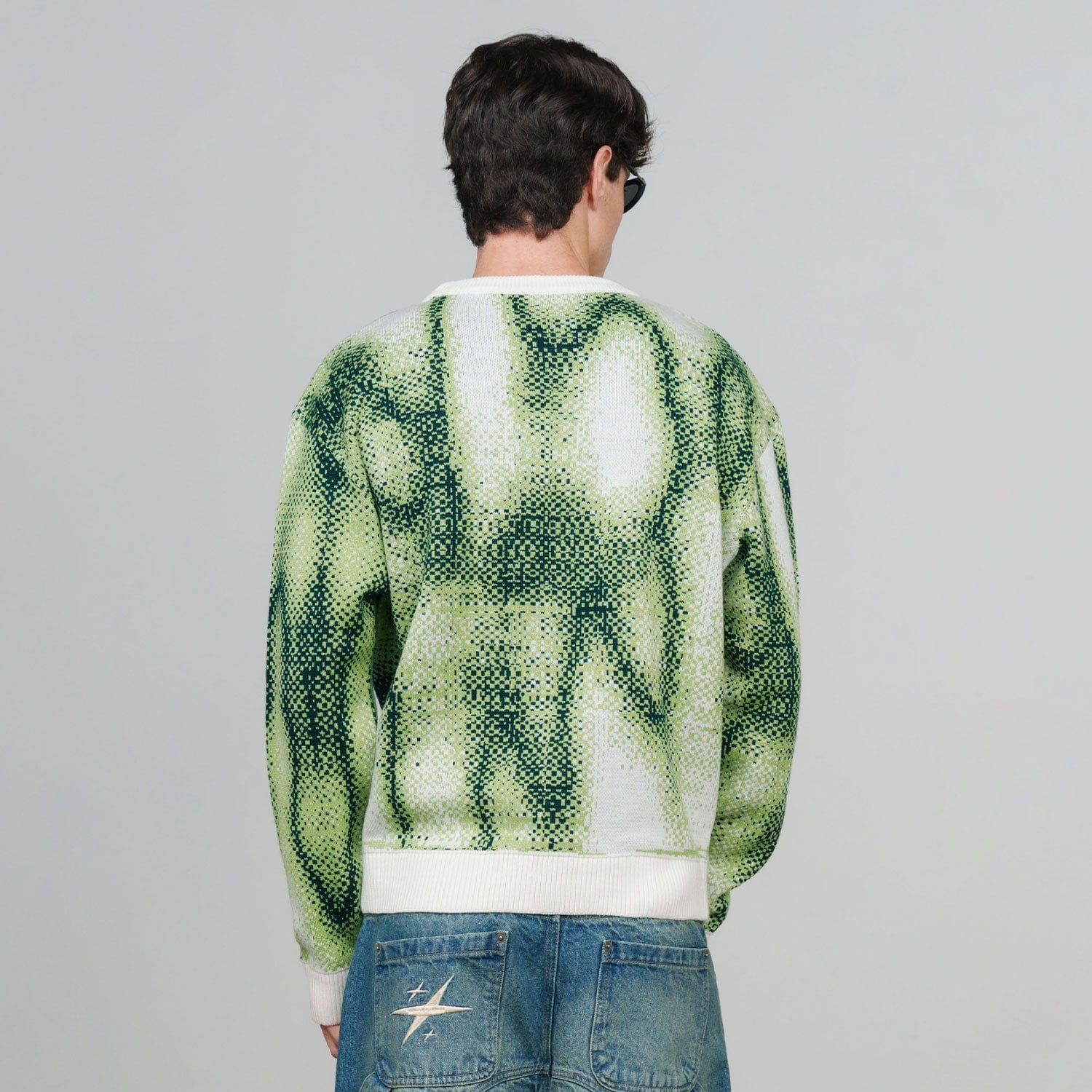Blurred Knit Pullover - Green - imagen 7