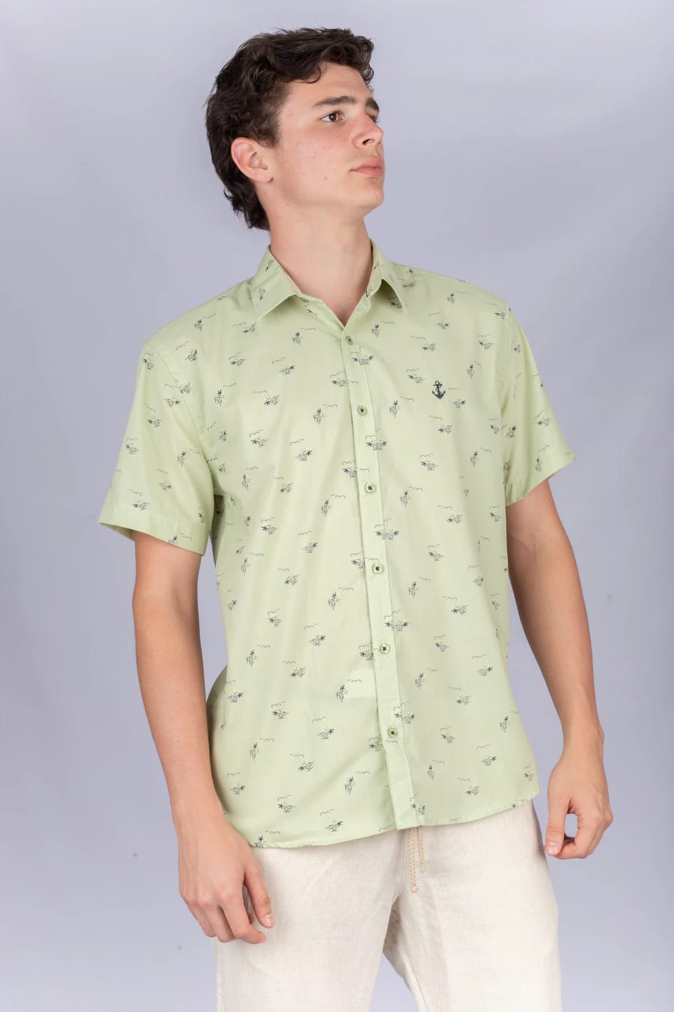 Camisa Verde Palmeras - imagen 3
