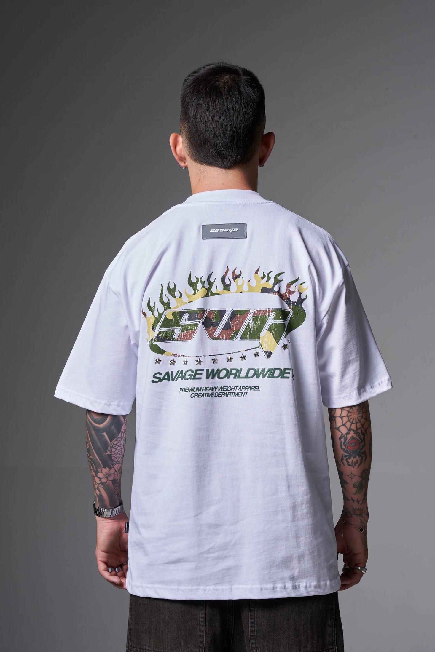T shirt crema camuflaje 250 gramos - imagen 1