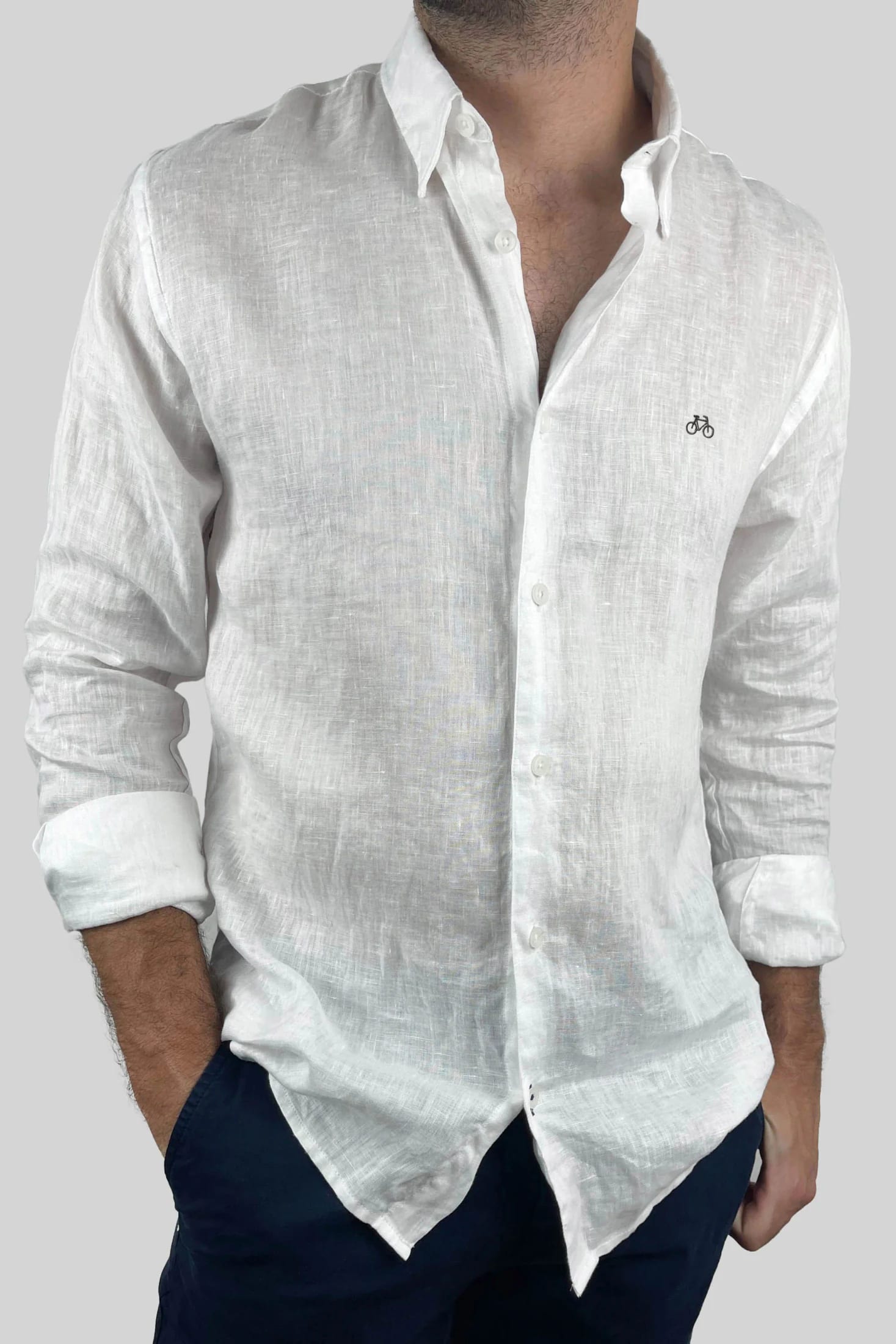 CAMISA LINO BLANCO - imagen 6