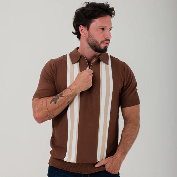 SUETER TIPO POLO MODA TEJIDO HOMBRE - imagen 3
