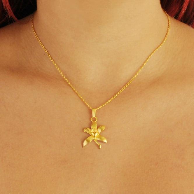 Cadena Y Dije Orquídea - imagen 2