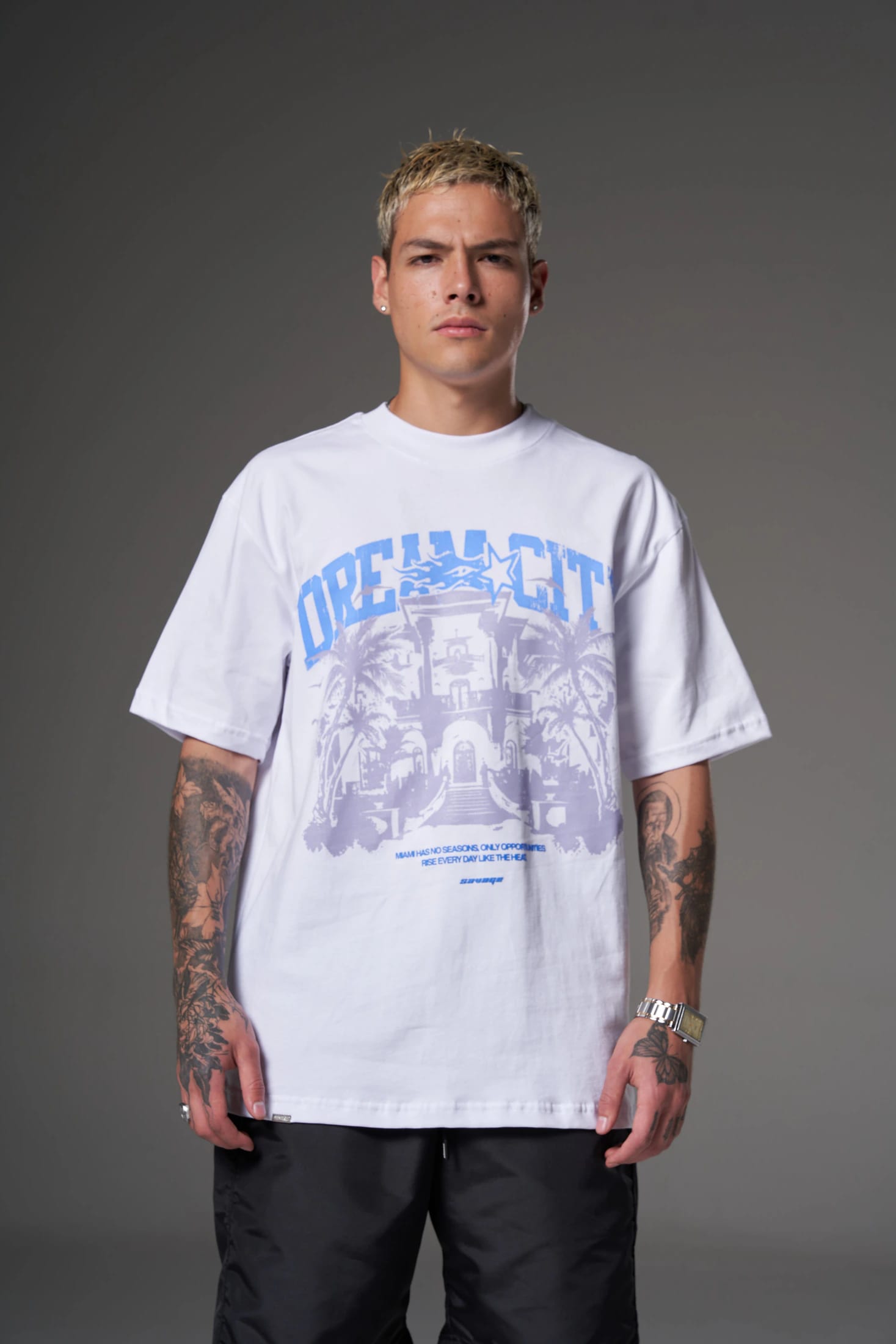 T shirt dream city azul  250 gramos 14599 - imagen 2
