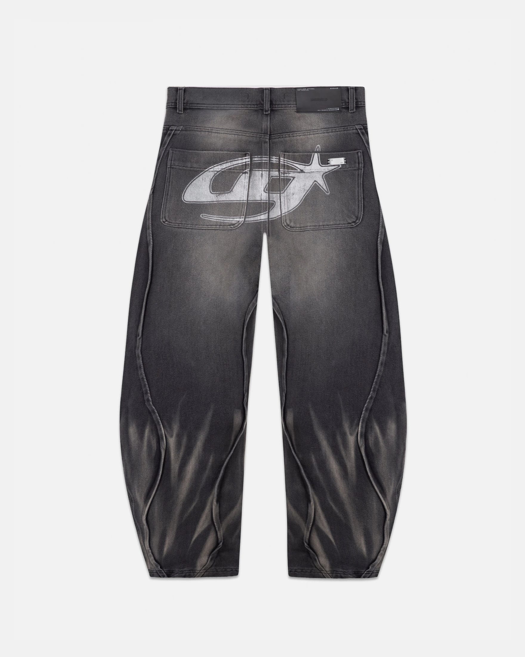 Act 1 UG Star Barrel Vein Jean Washed Black - imagen 3