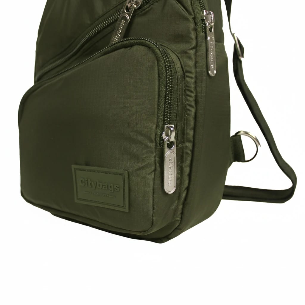 Bandolera Cruzada de Viaje Mediana Light Verde Militar -VM - imagen 7