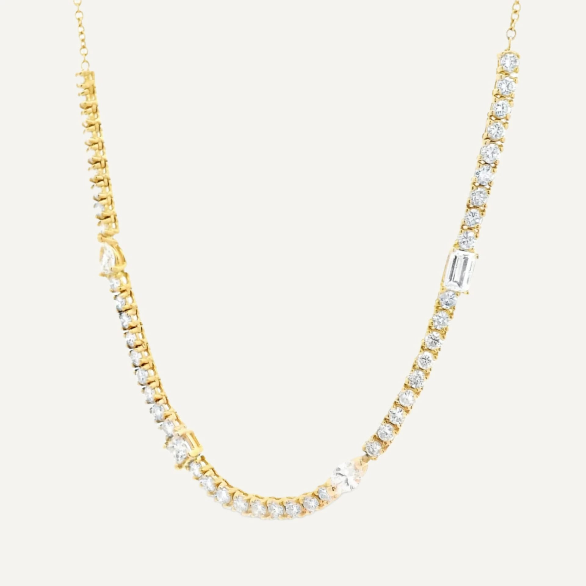 Cadena Tennis fancy 14k - imagen 3