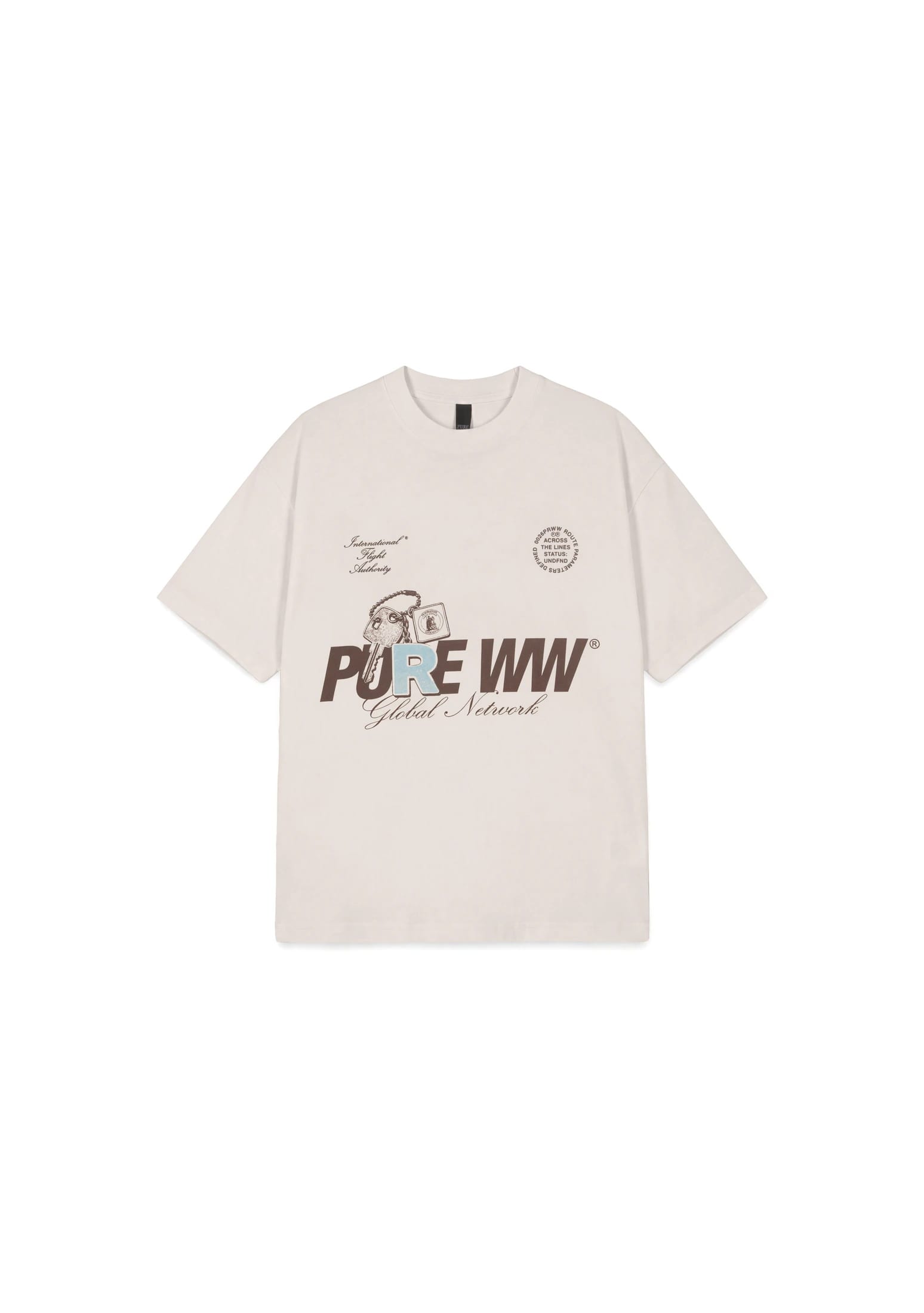 Across The Lines White Key T-Shirt - imagen 1