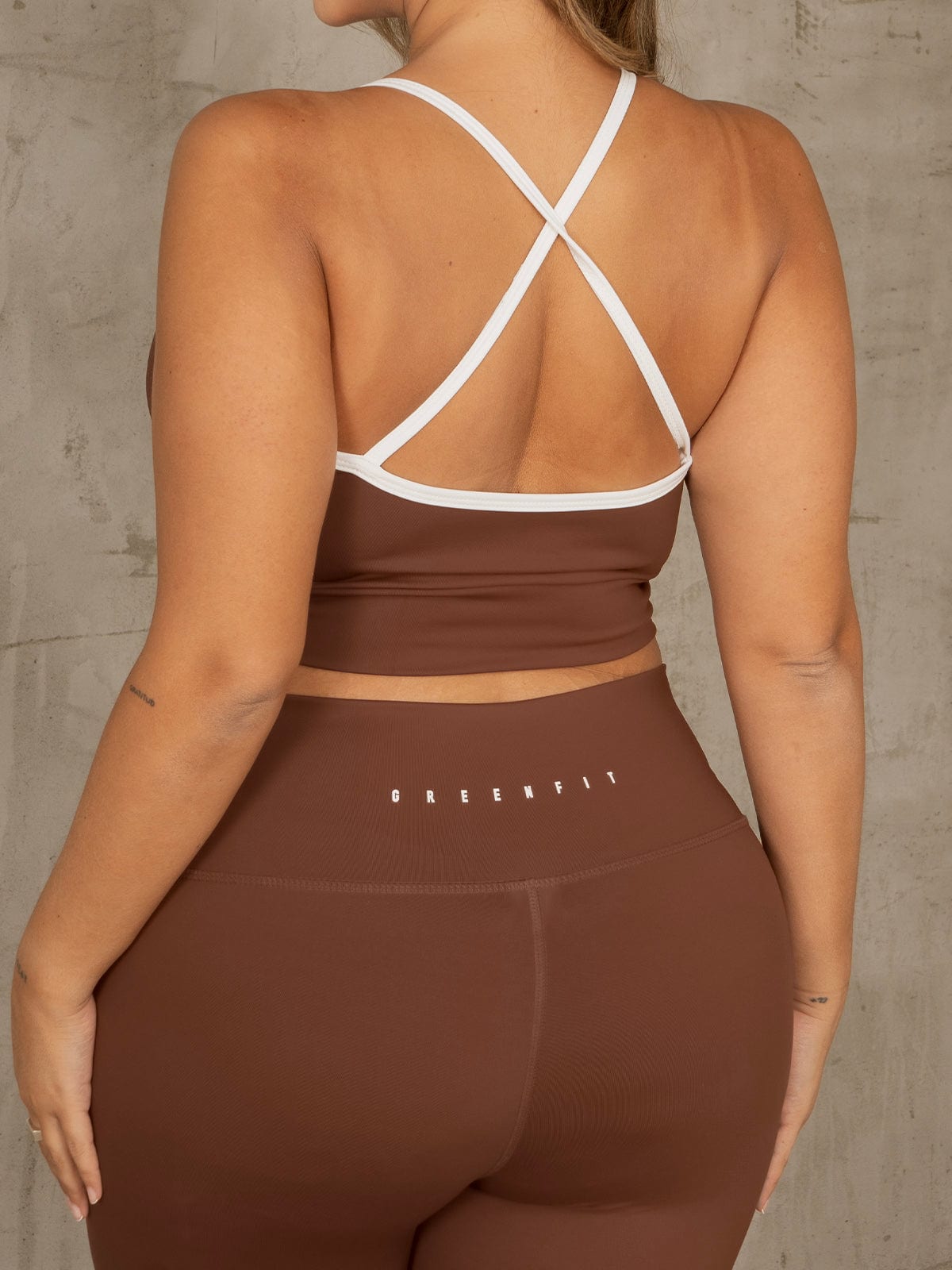 Palmas leggins set cafe talla plus - imagen 3