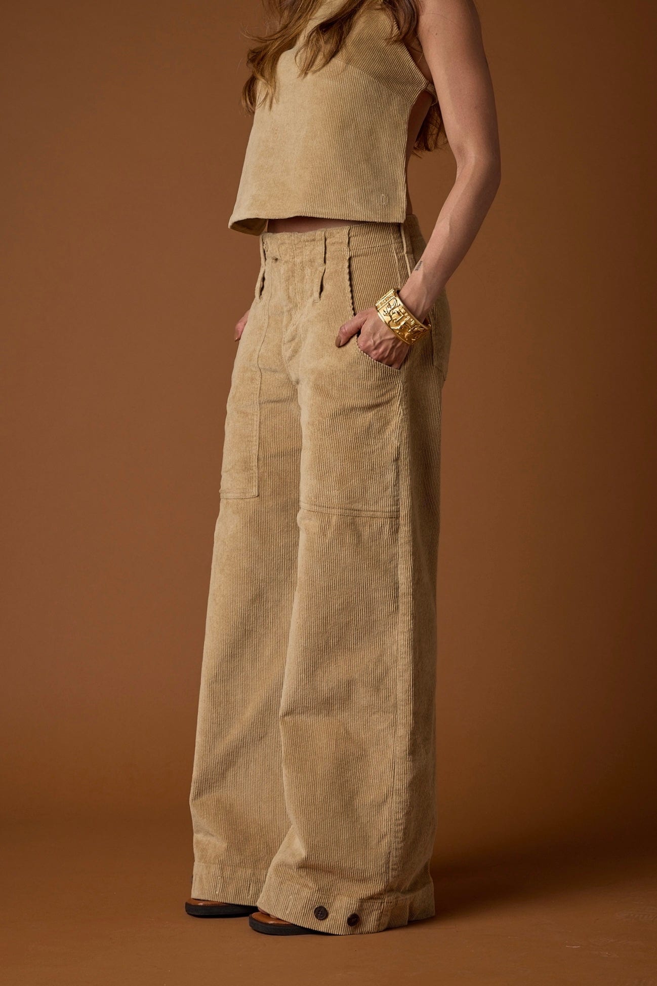 Pantalón Passo Corduroy | Camel - imagen 7