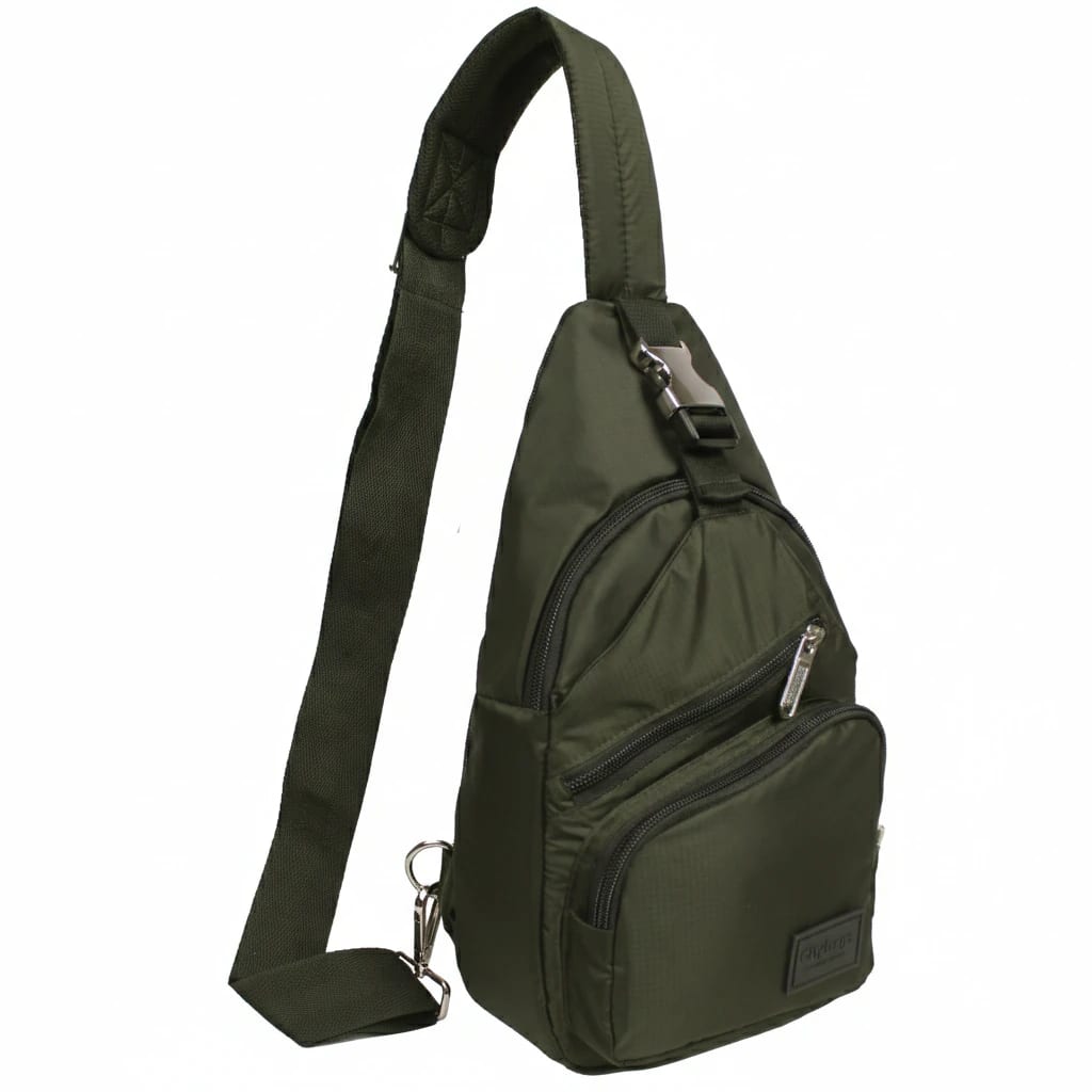 Bandolera Cruzada de Viaje Mediana Light Verde Militar -VM - imagen 1