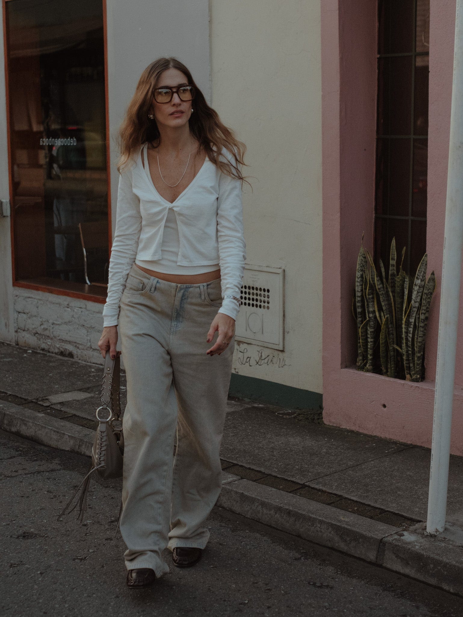 NEW WAISTLESS JEAN - DIRTY PINK - imagen 2