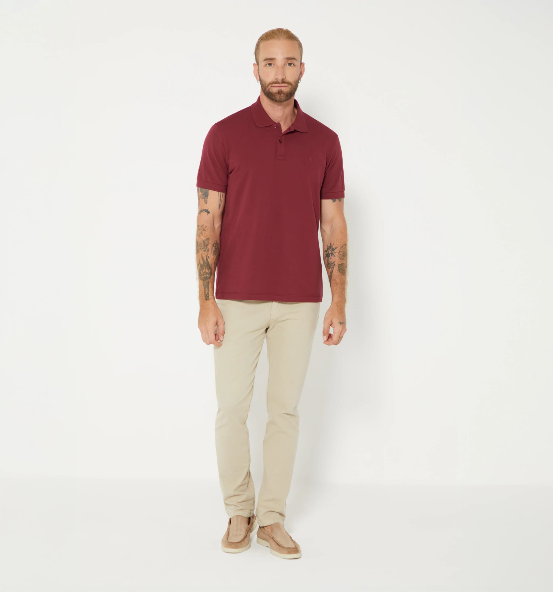 Polo básico para hombre slim fit - imagen 16