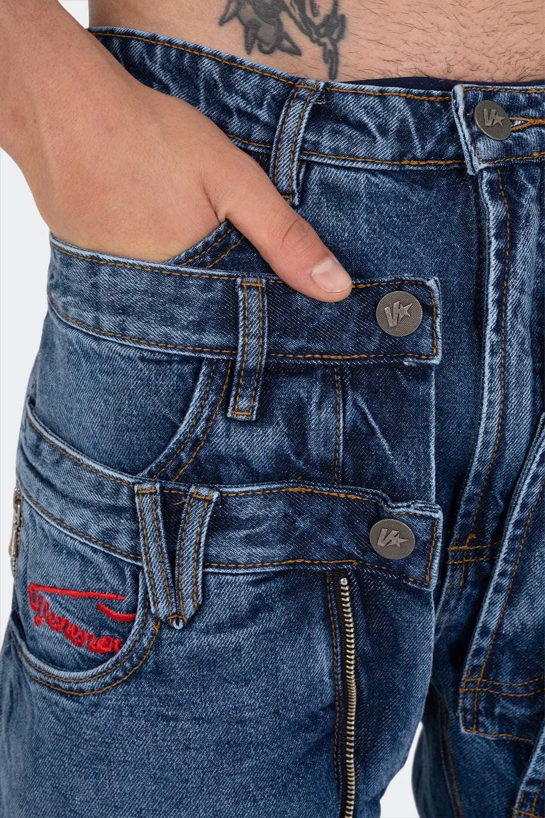 VENENO JEAN TRIPLE WAISTBAND BLUE - imagen 5