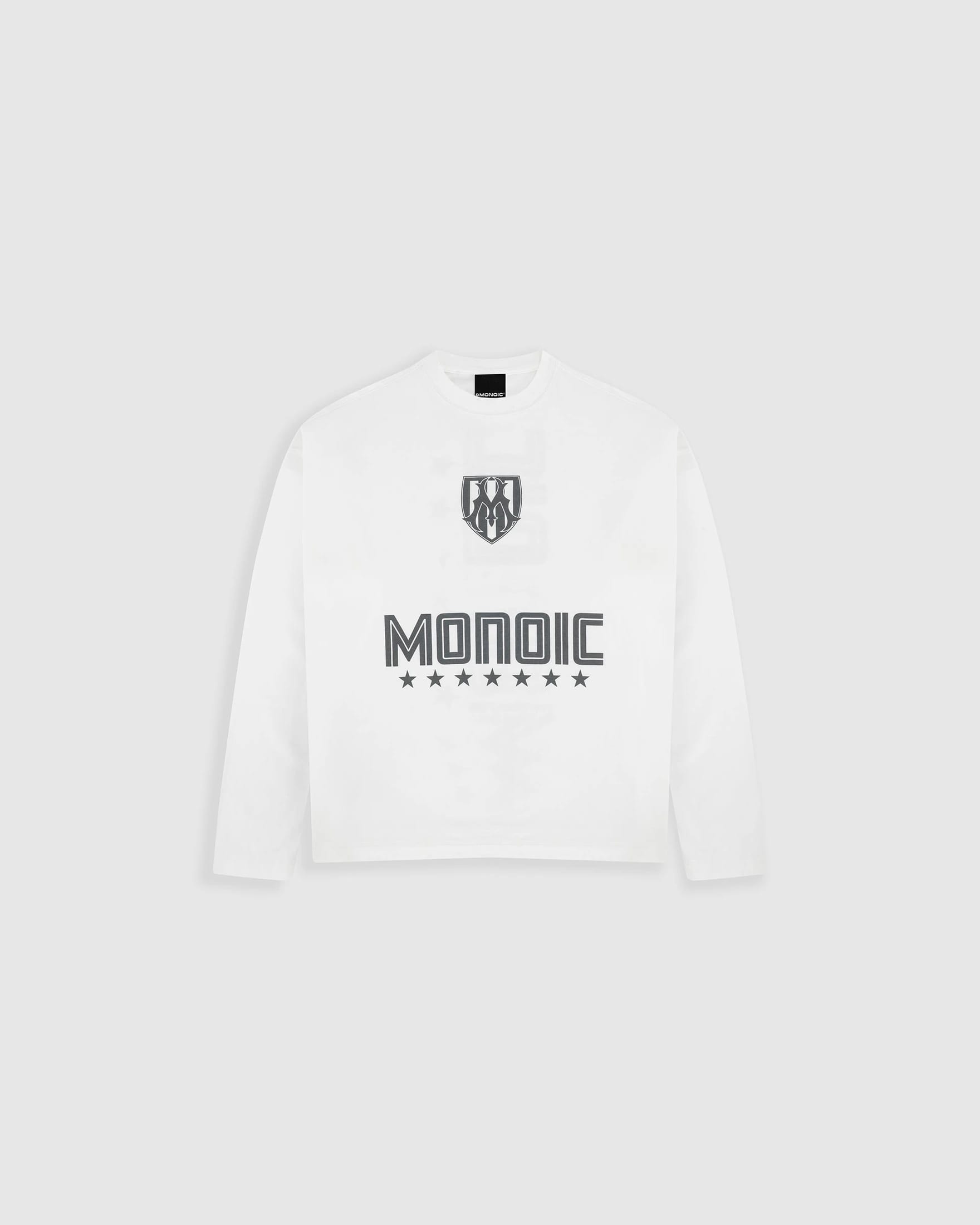 Camiseta Oversized Shield Long Sleeve - Off White - imagen 1