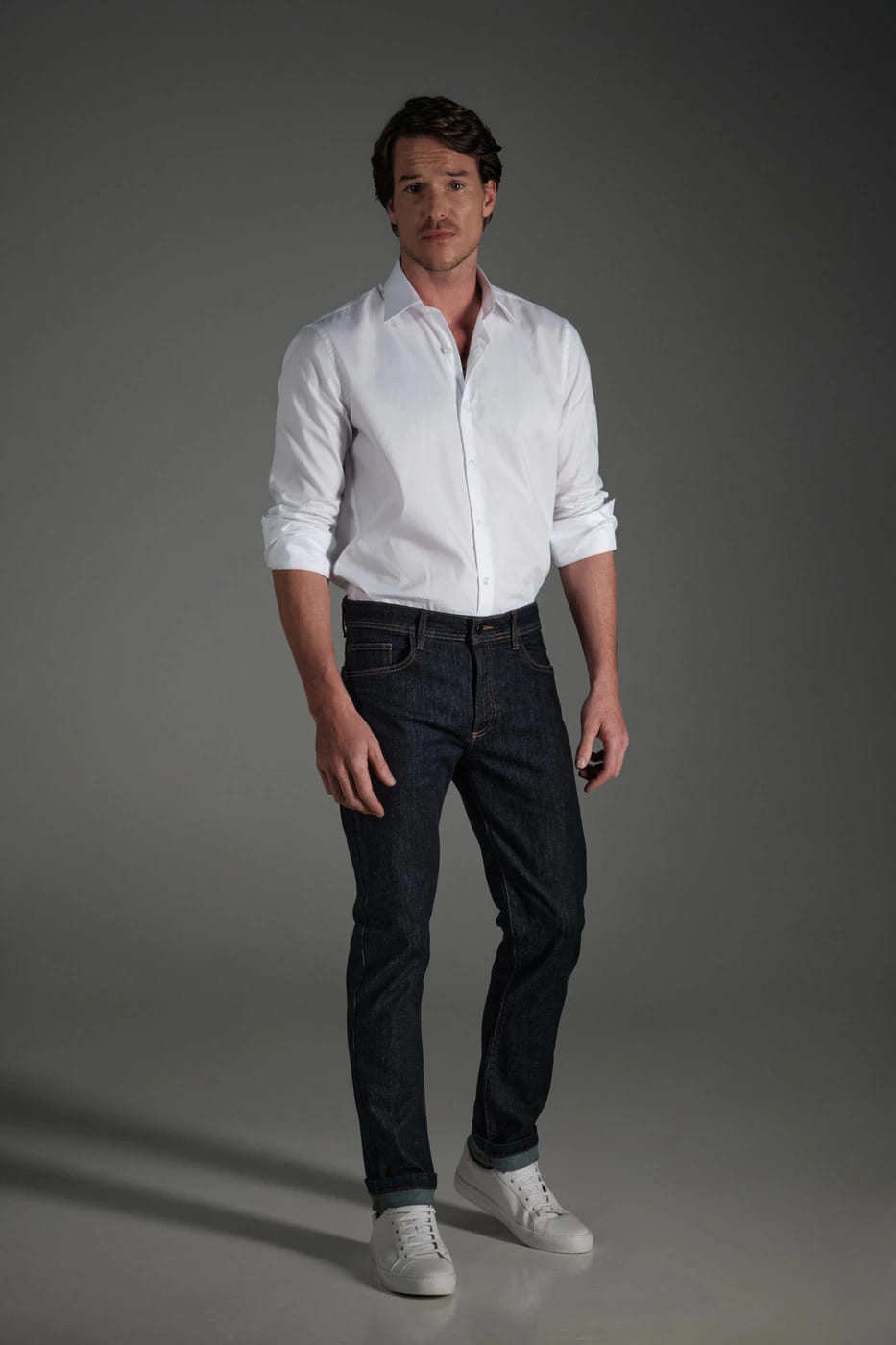 Camisa Classic Algodón Blanco Textura - imagen 2