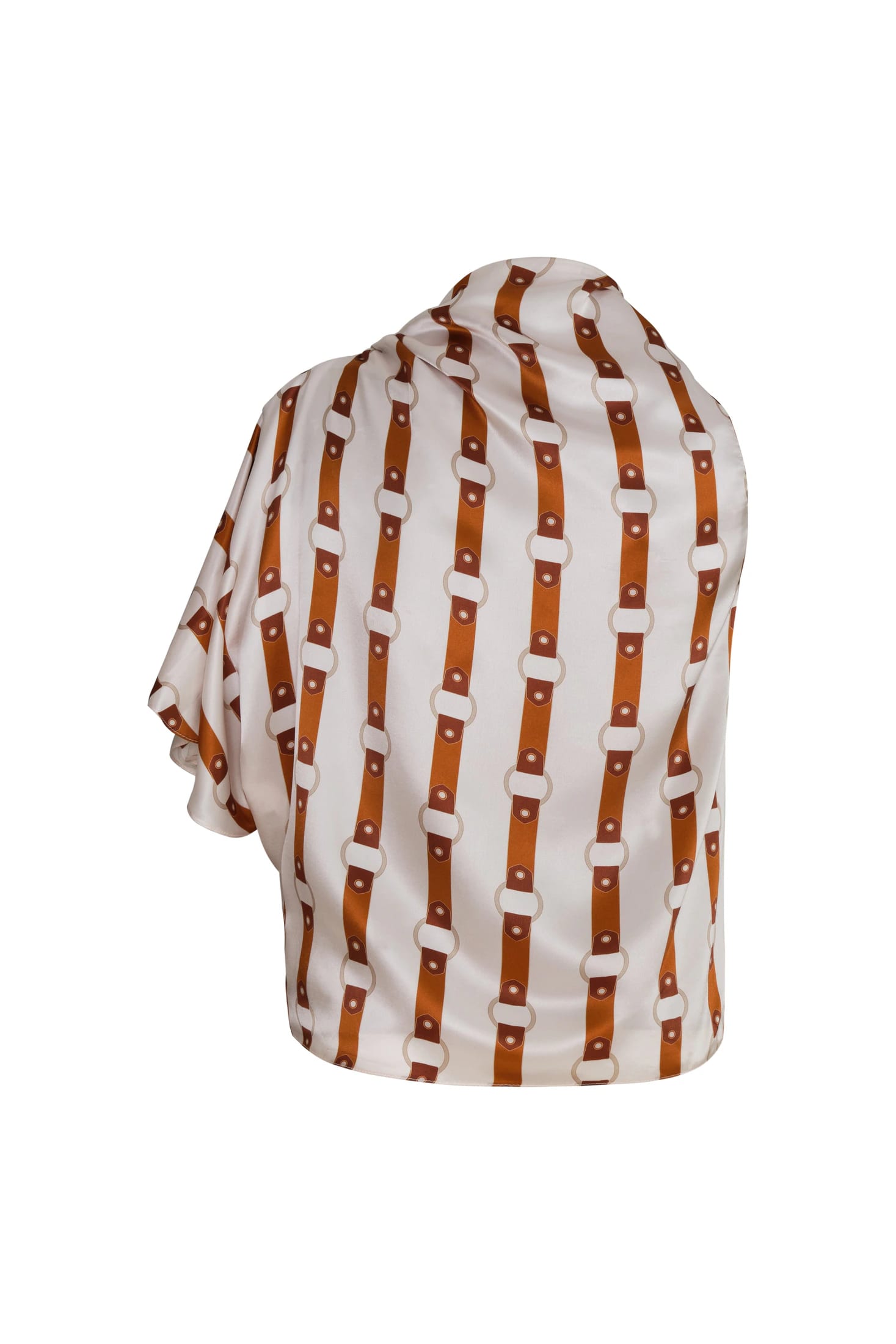 Chiminango Satin Silk Blouse / Horse Reins - imagen 2