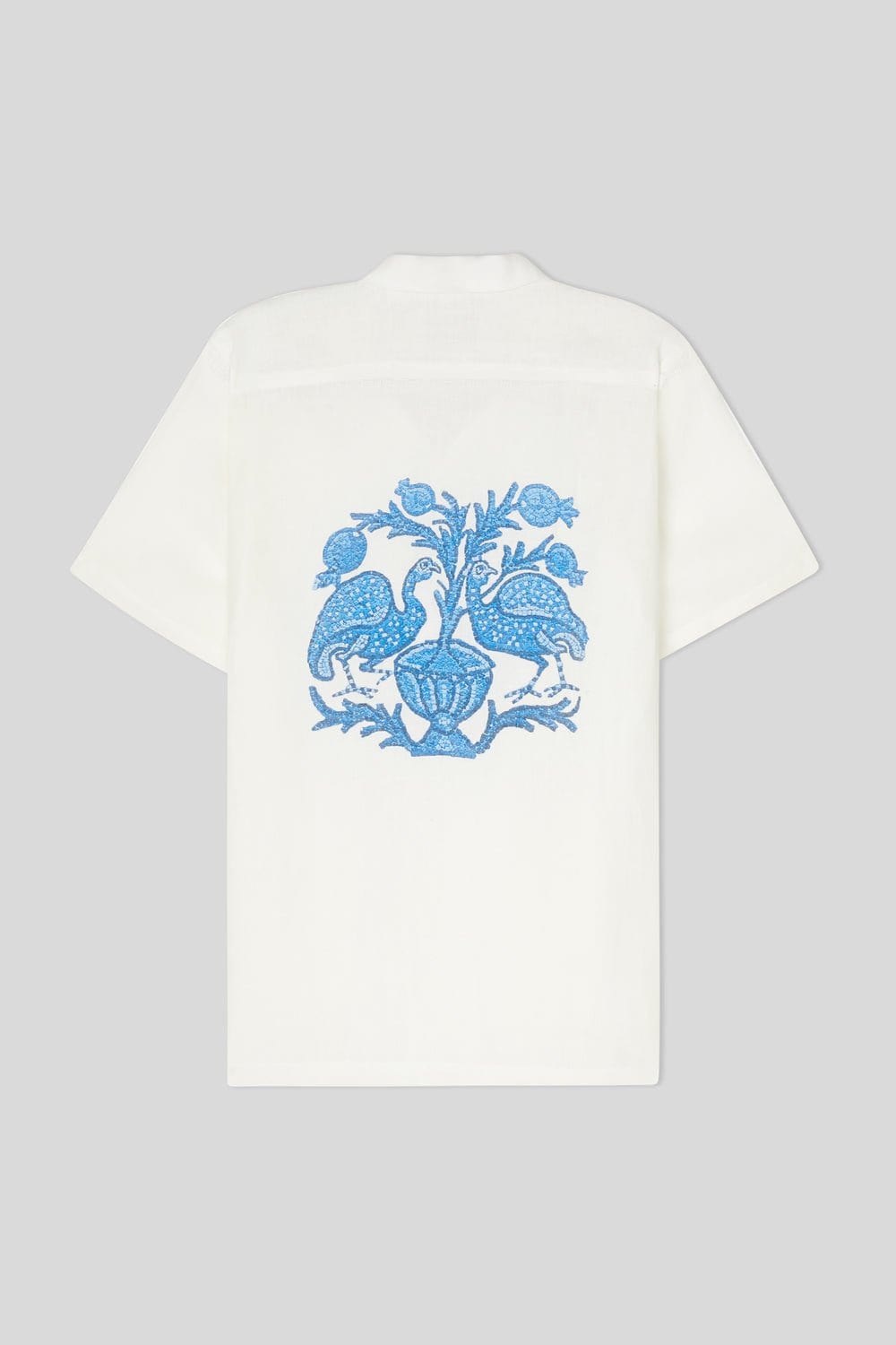 Men's linen shirt white musas - imagen 1