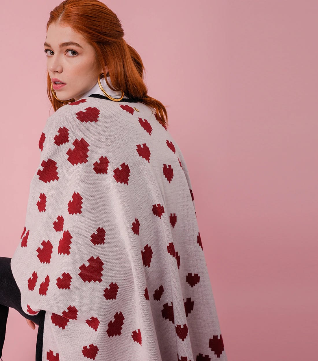 Poncho Cuore Rojo - imagen 1