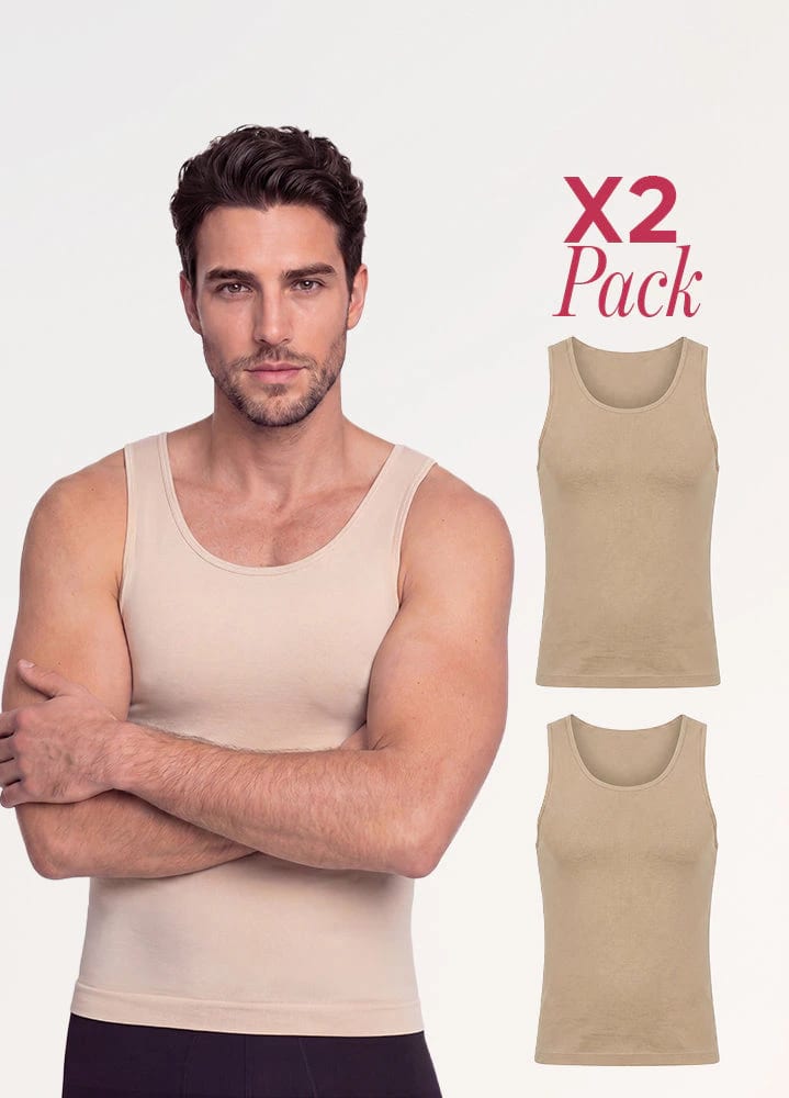 Camiseta Moldeadora Hombre: Abdomen y Espalda | Salome 9001 2 Pack | Ant SEM-123 - imagen 2