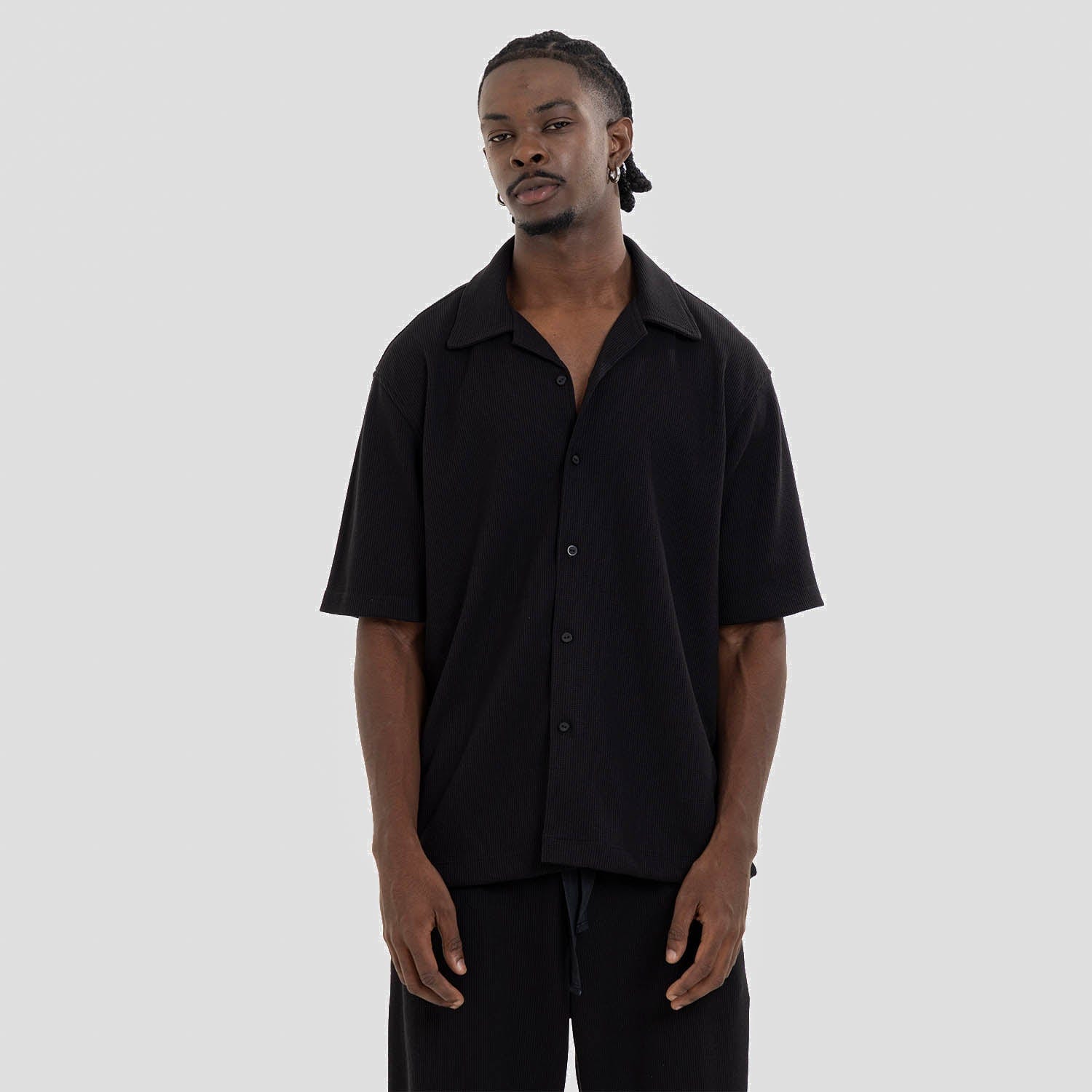 Relaxed Short Sleeve Shirt Black - imagen 2