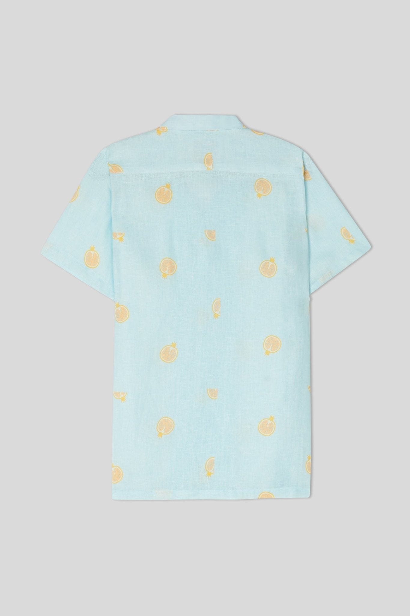 Men's bastión linen shirt sky blue - imagen 4