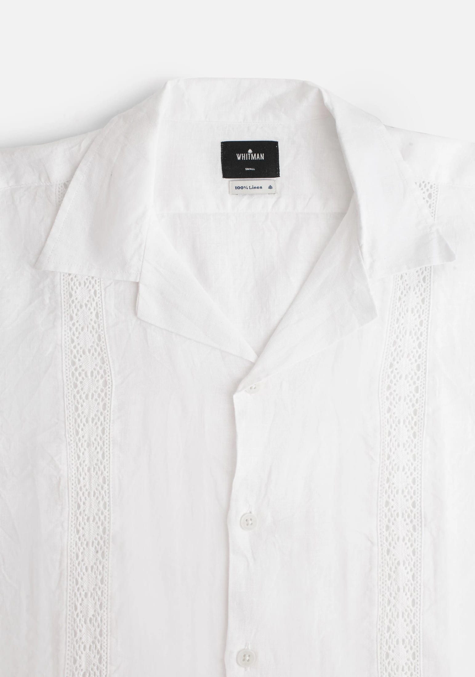 Camisa Guayabera Bol. Manga Corta Blanco - imagen 4