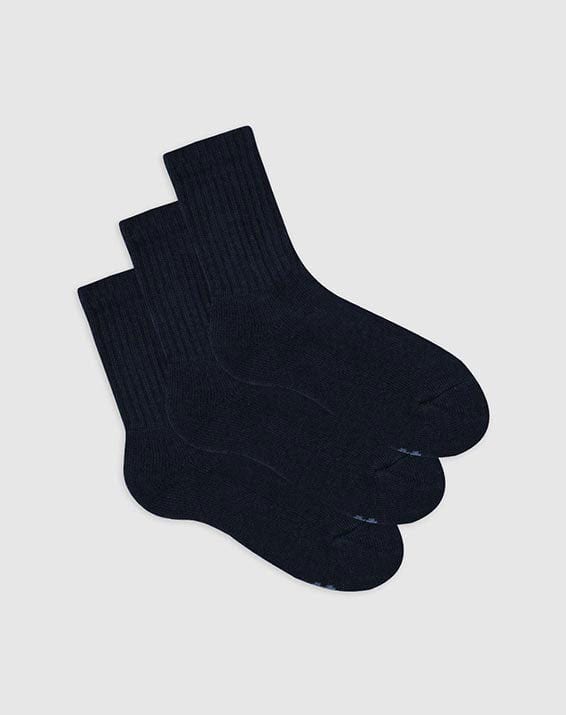 Medias hombre largas algodón pack x3 azules - imagen 1