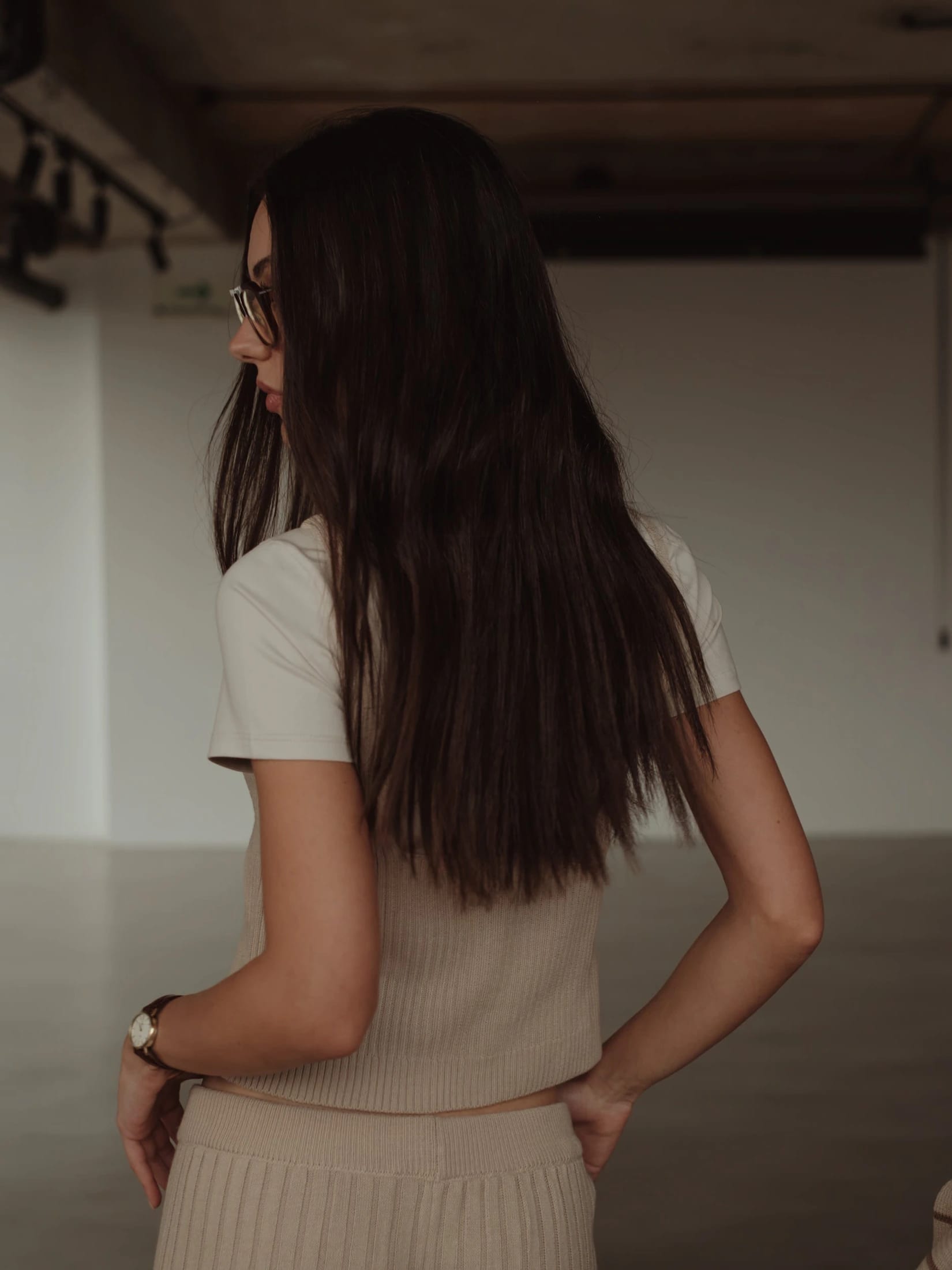 BASIC KNIT TANK TOP - NATURAL - imagen 8