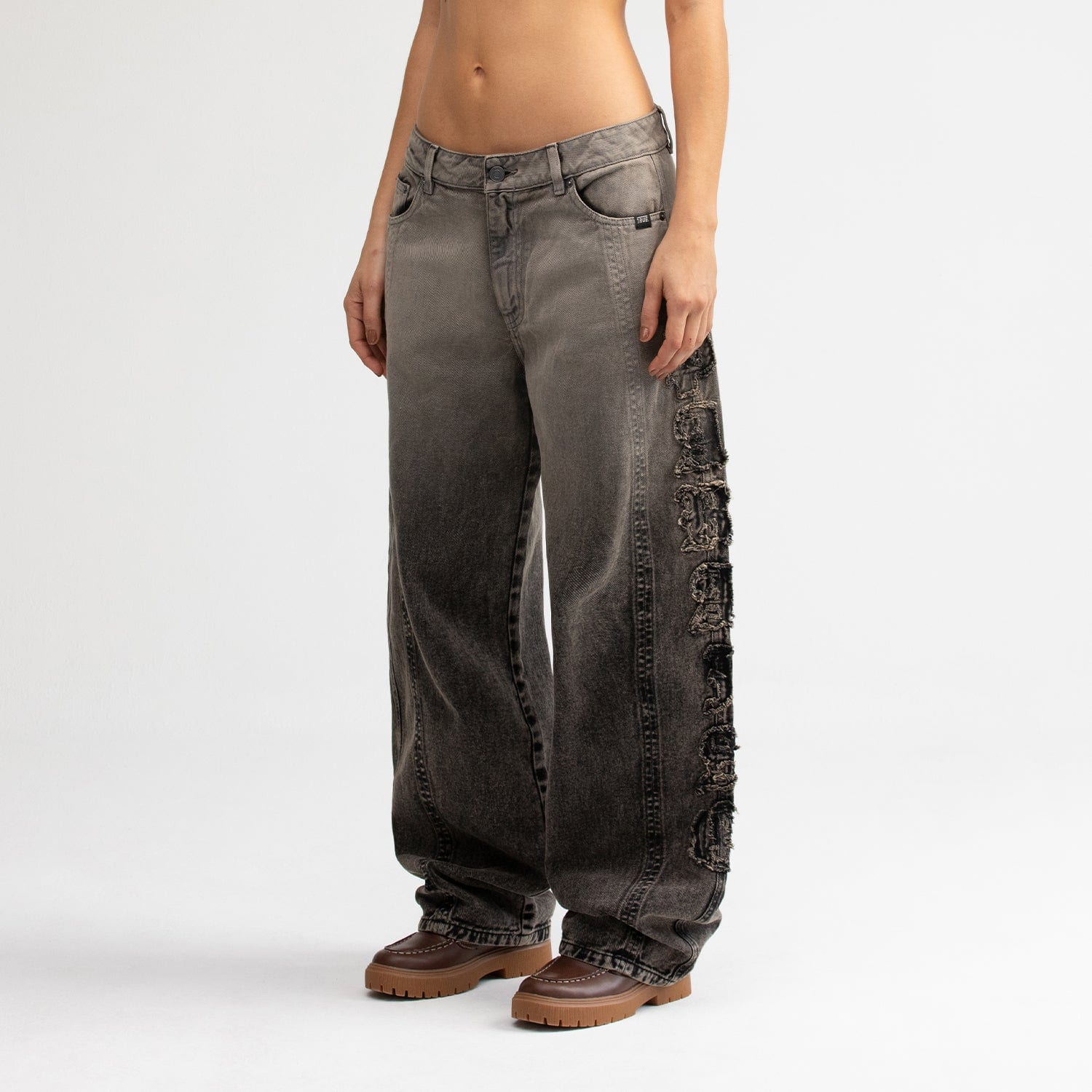 Barrel Denim Pants - Washed Black - imagen 2