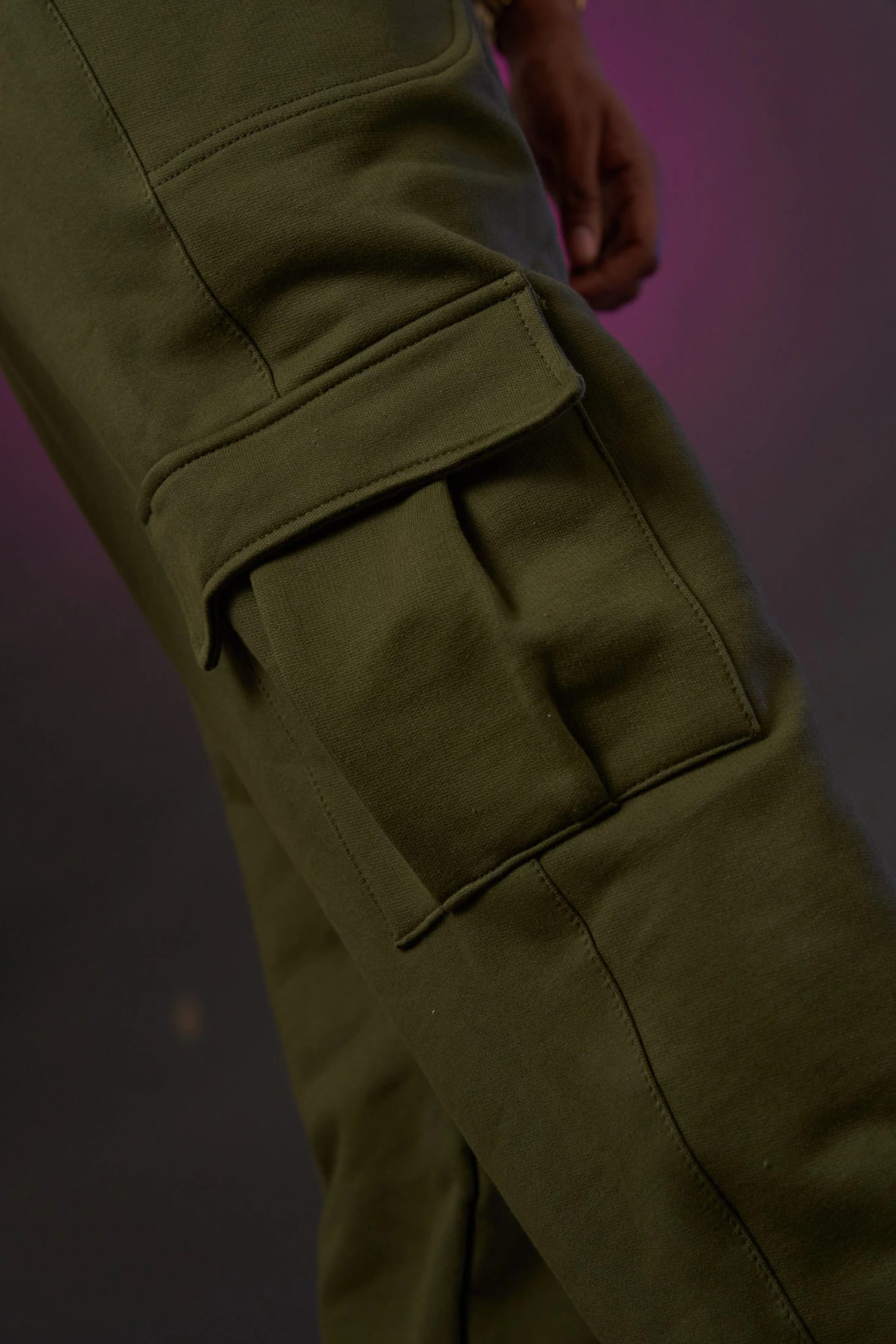 Sweet pant Cargo Verde militar 80’s 400 gramos - imagen 3