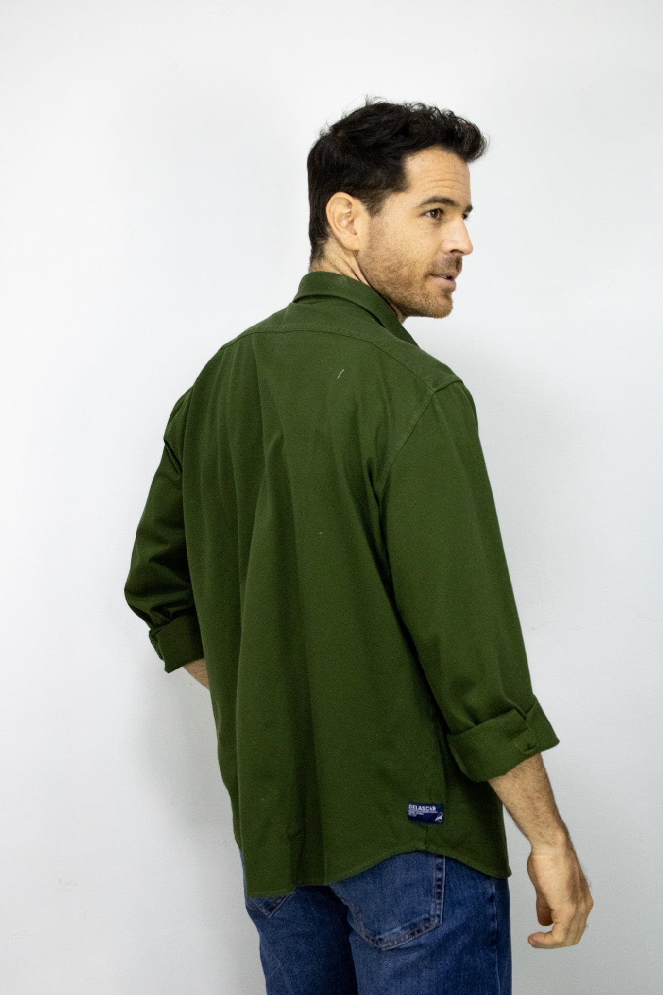 SOBRECAMISA  MANGA LARGA VERDE PARA HOMBRE - imagen 3