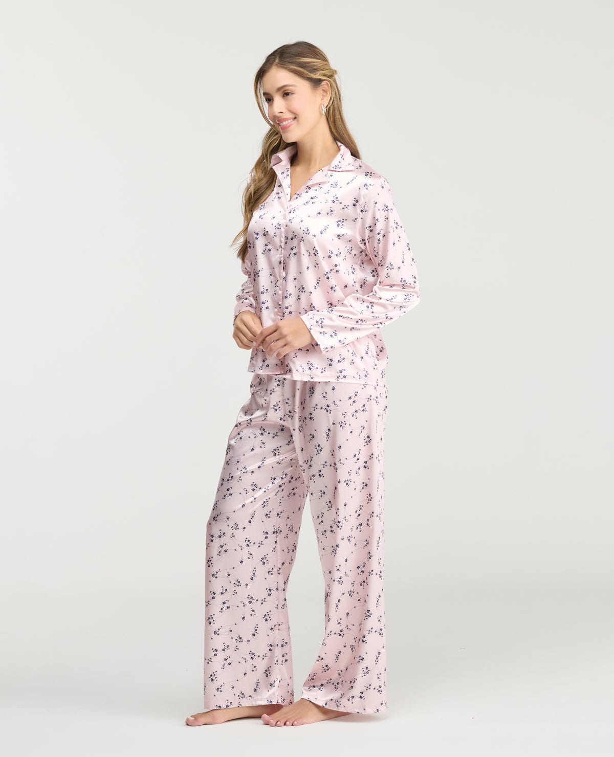 Pijama de Pantalón | Botones Frontales | Pretina Elástica - imagen 2