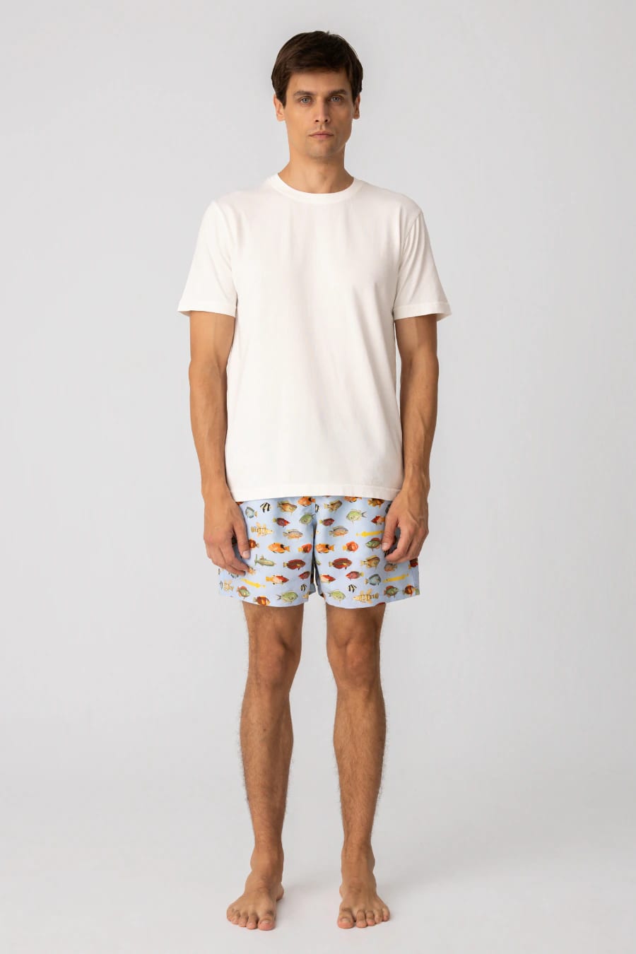 Men's cotton t-shirt white nemo - imagen 1