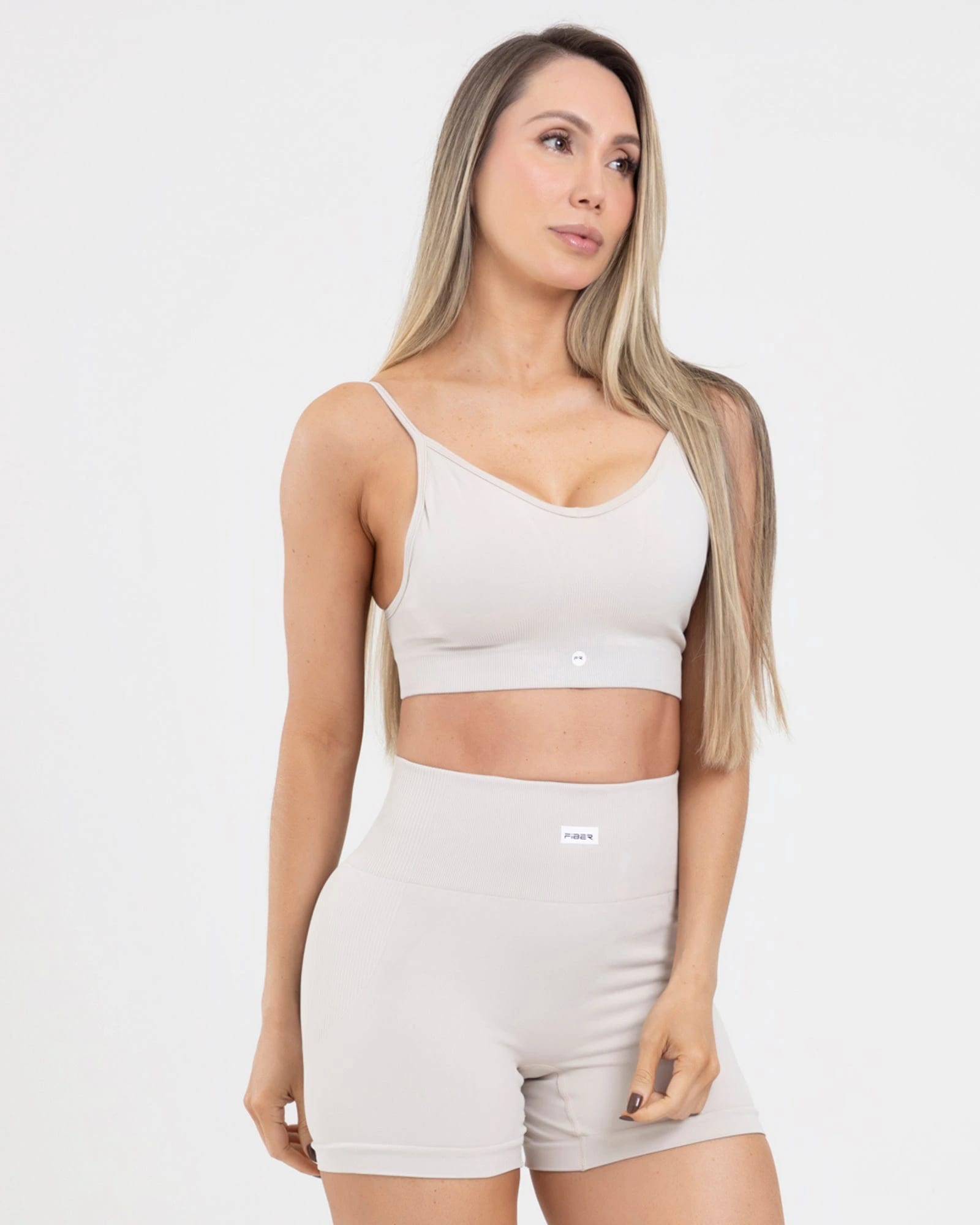 Top seamless beige move FIBER - imagen 2