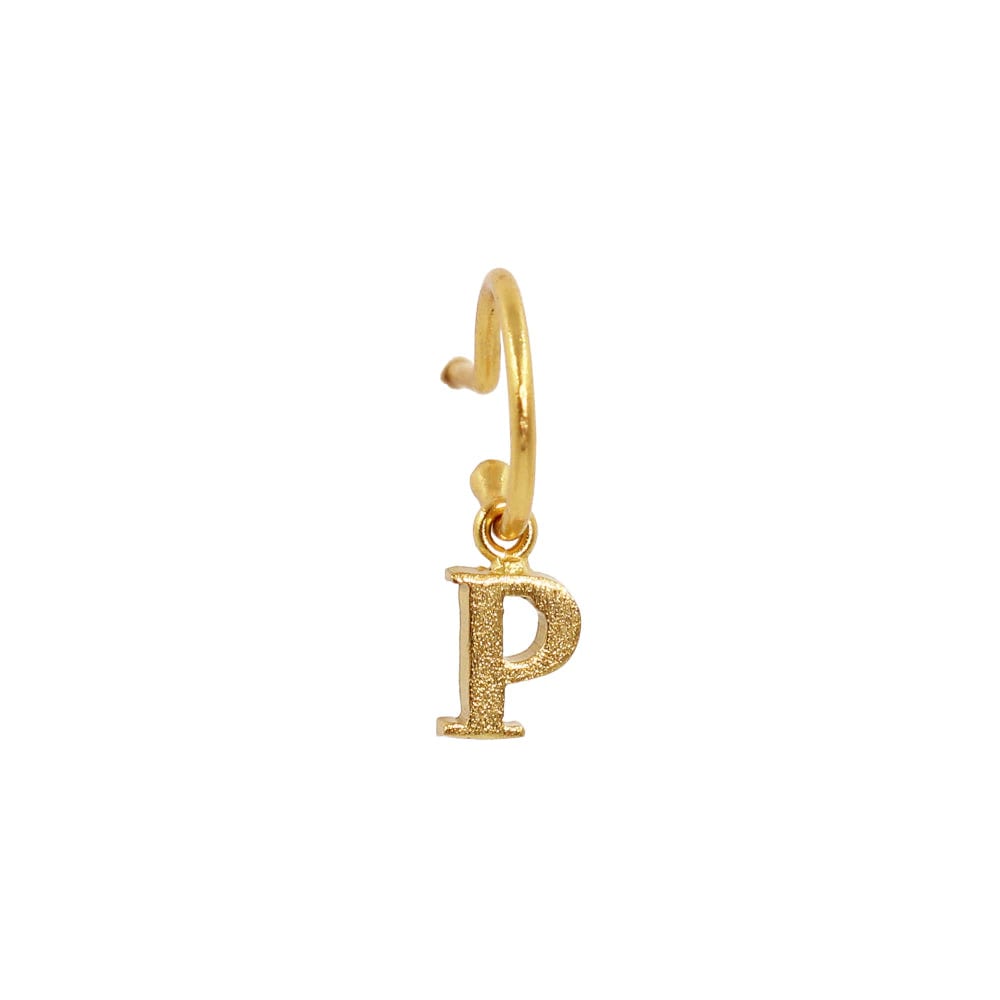 PreOrder Baby Hoops 9mm Letra Gold - imagen 13