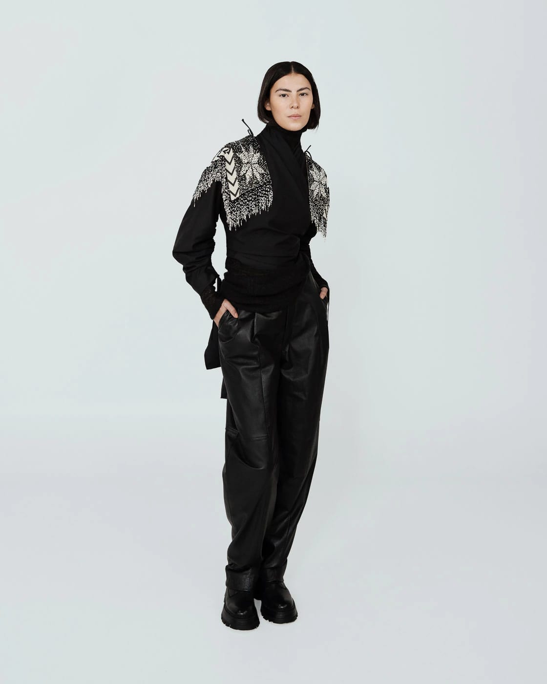 “CHAQUIRA” CROSSED JAPANESE BLOUSE - imagen 2