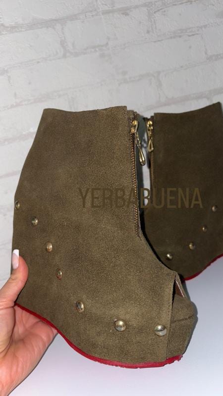 CUNAS TACHES VERDE MILITAR - imagen 1