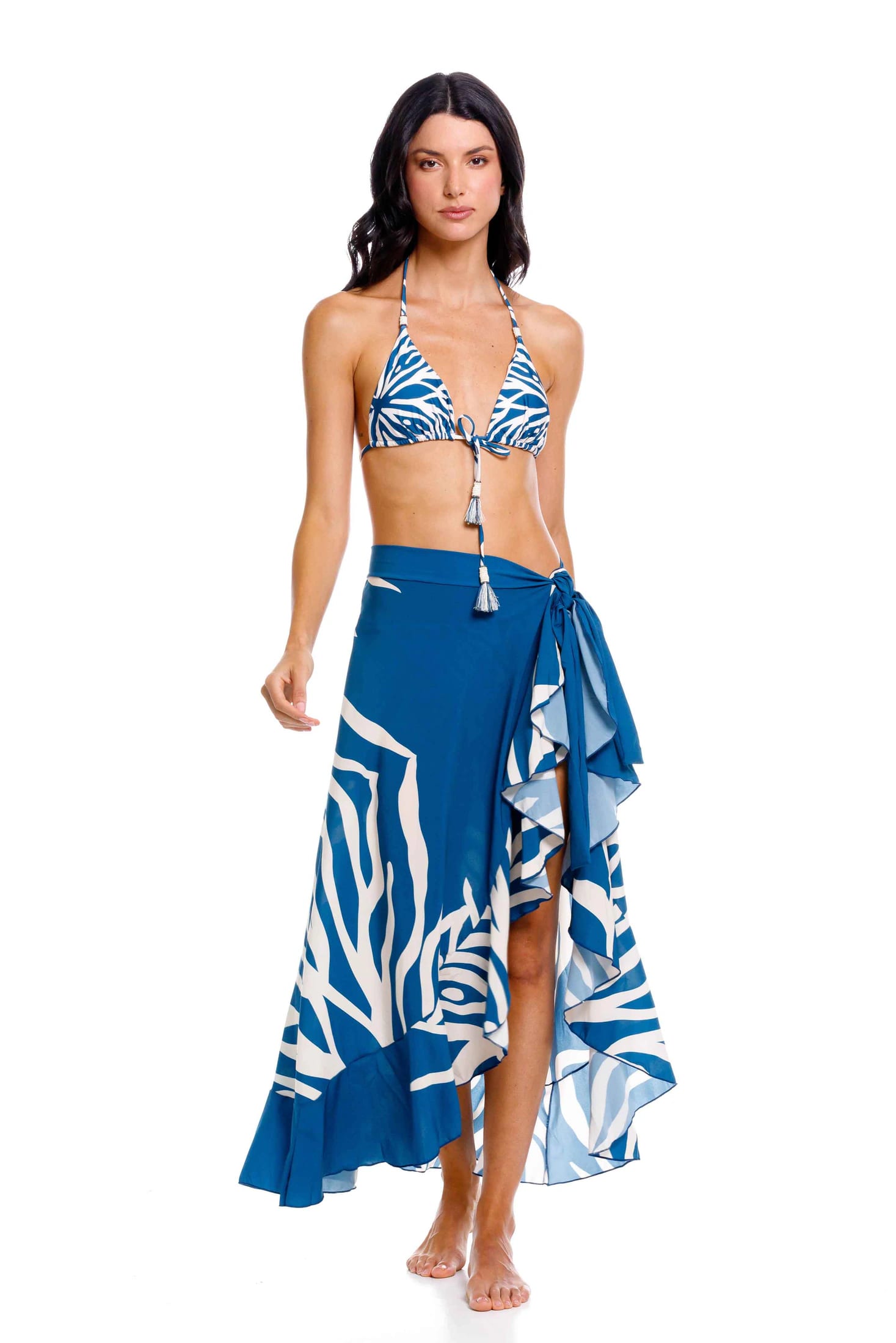 Falda Bolero Coral Azul - imagen 1